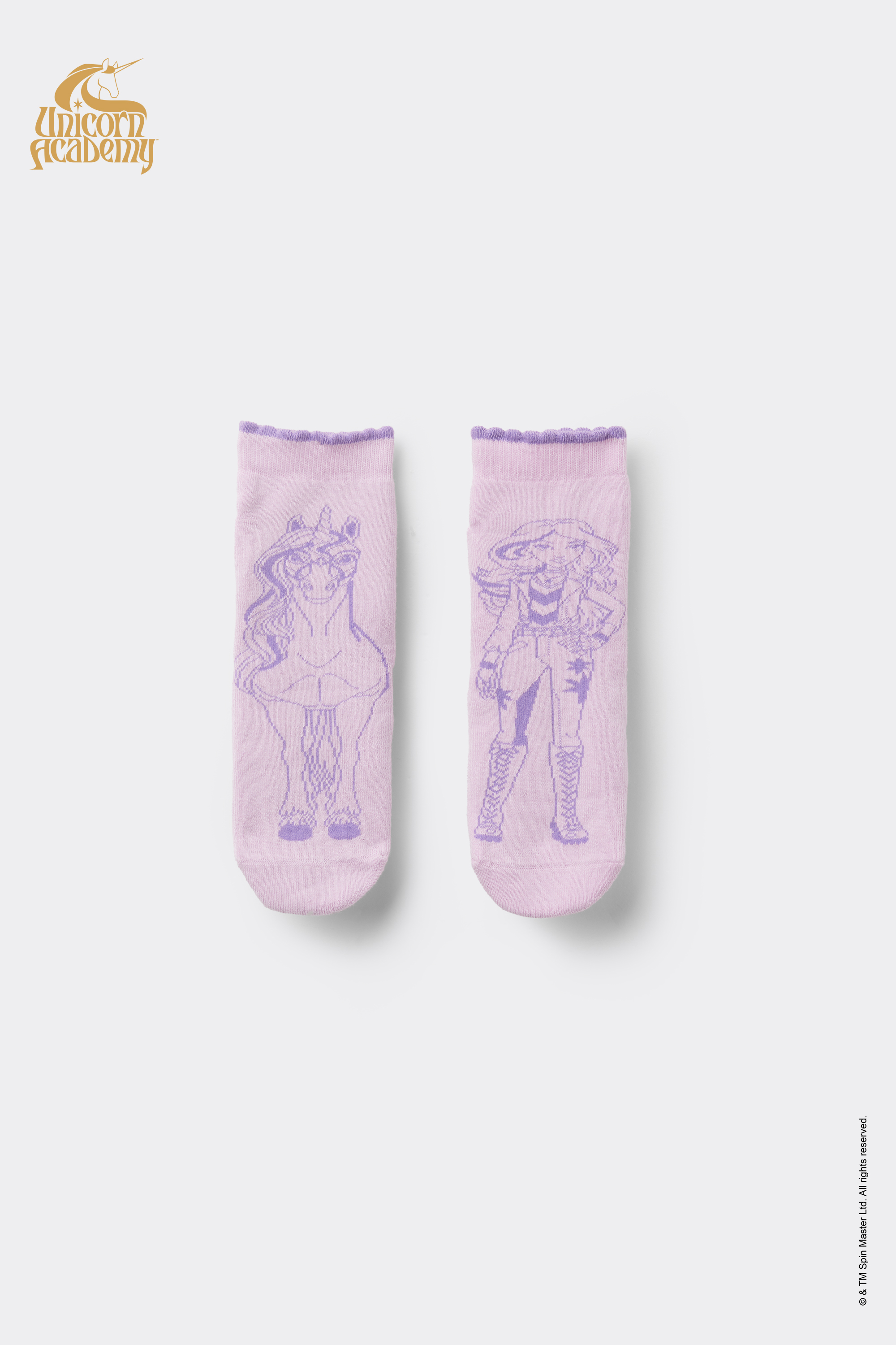 Girls&rsquo; Unicorn Academy Non-Slip Socks