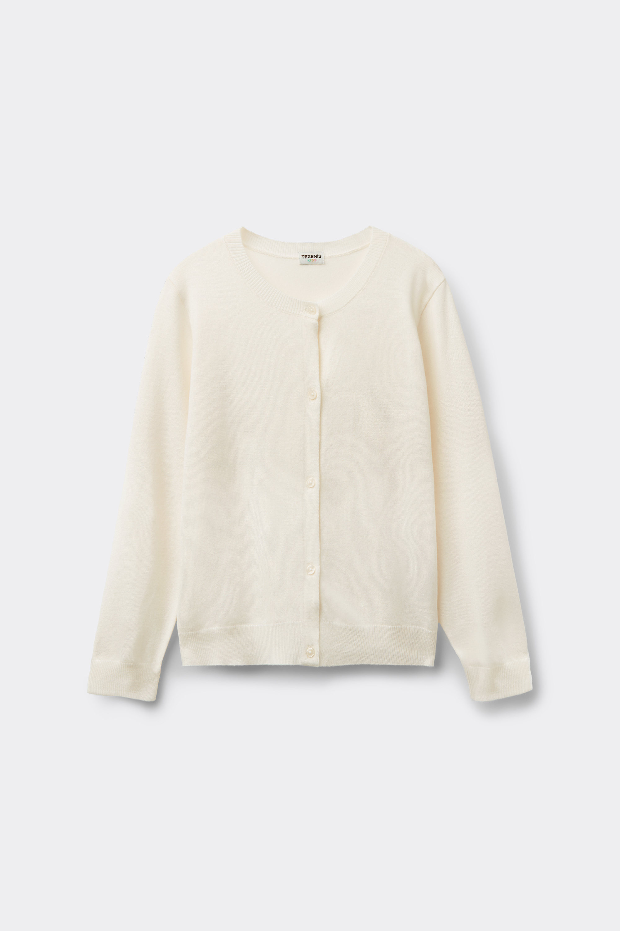 Cardigan Col Rond &agrave; Boutons Fille