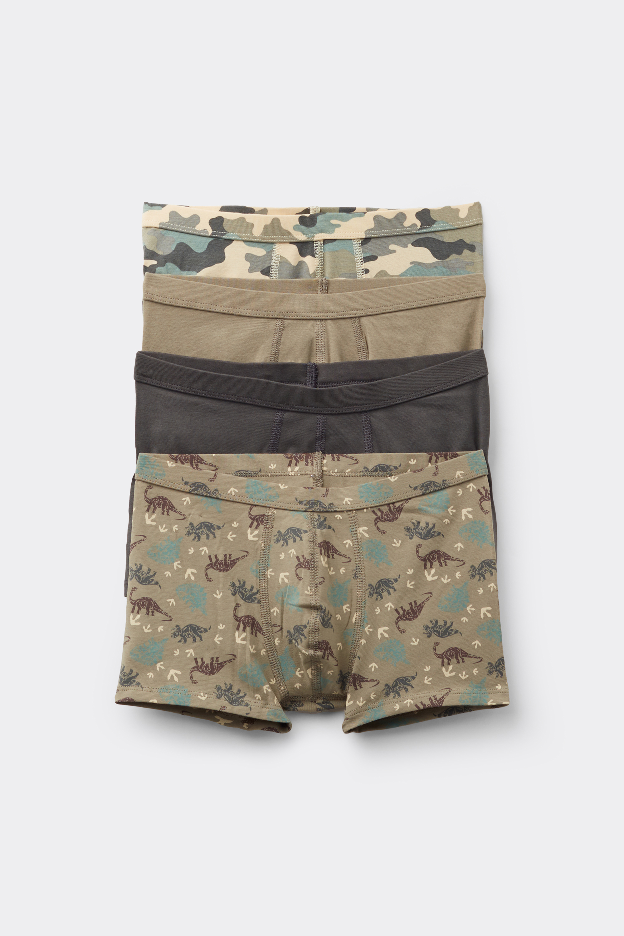 4 Pairs of Boys' Printed Cotton Boxers