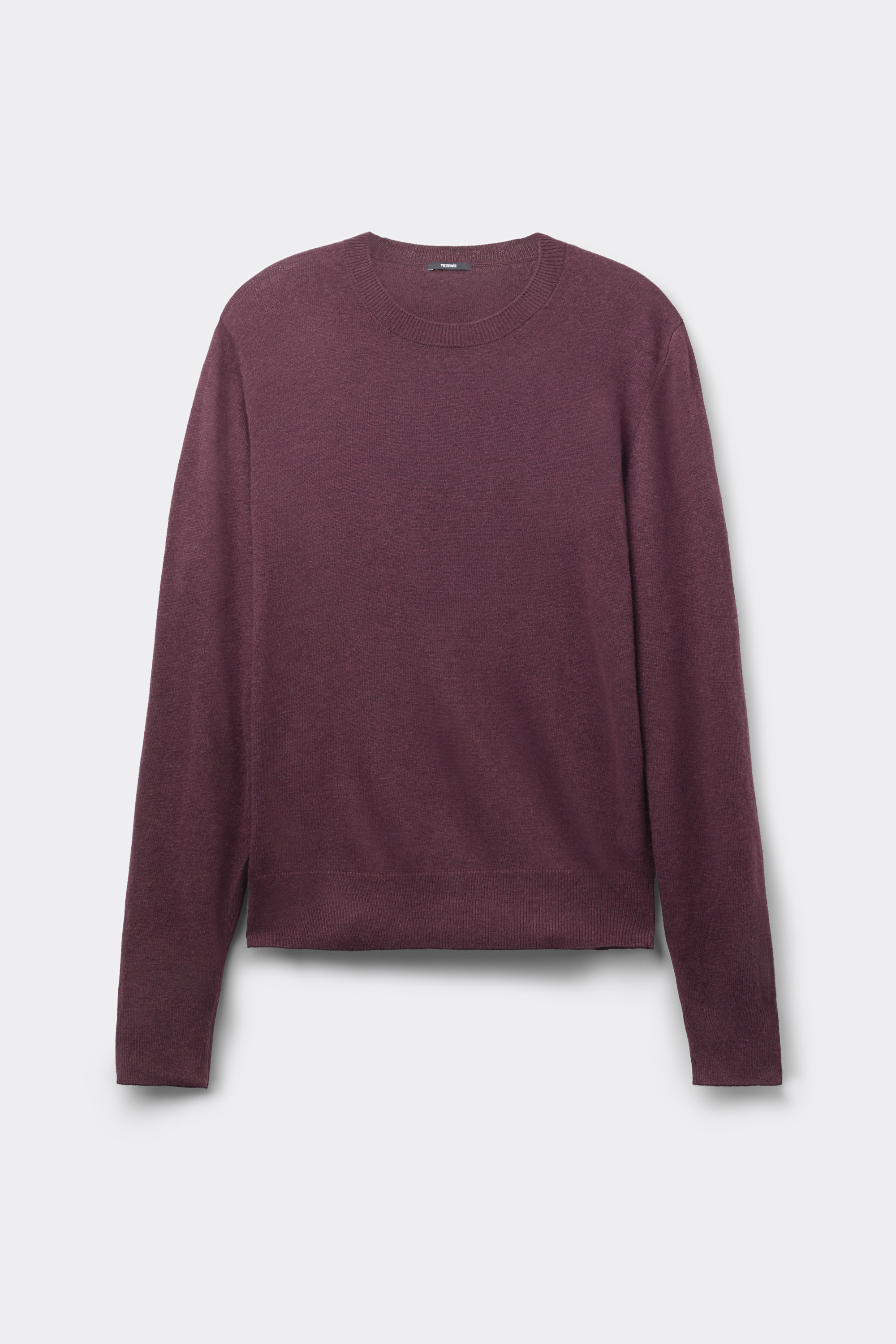 Long Sleeve Round-Neckline Heavy Sweater with Wool