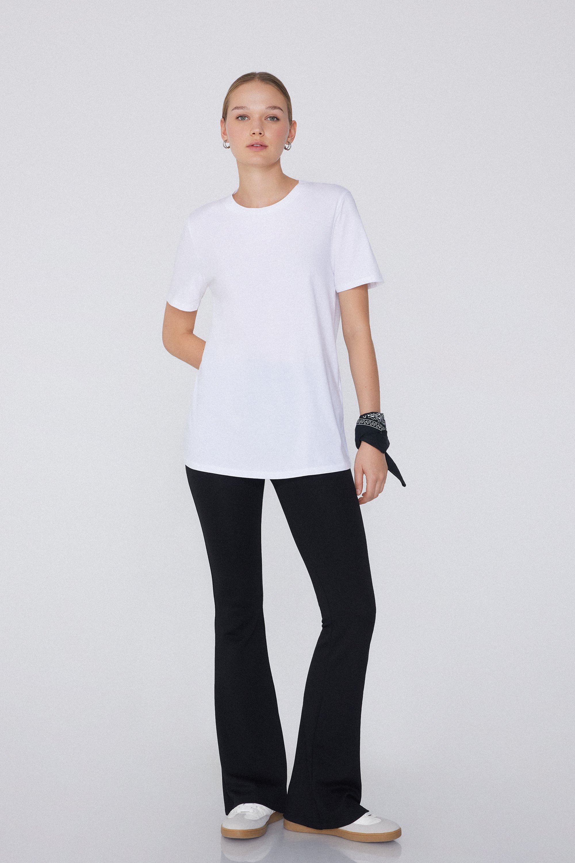 Basic Cotton Crew Neck T-Shirt