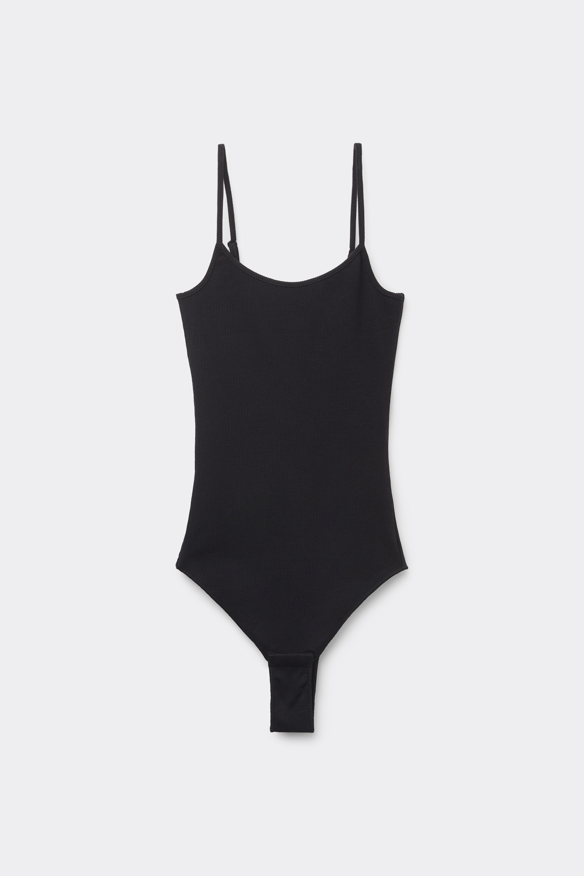 Body Bretelles Fines en Coton C&ocirc;tel&eacute;