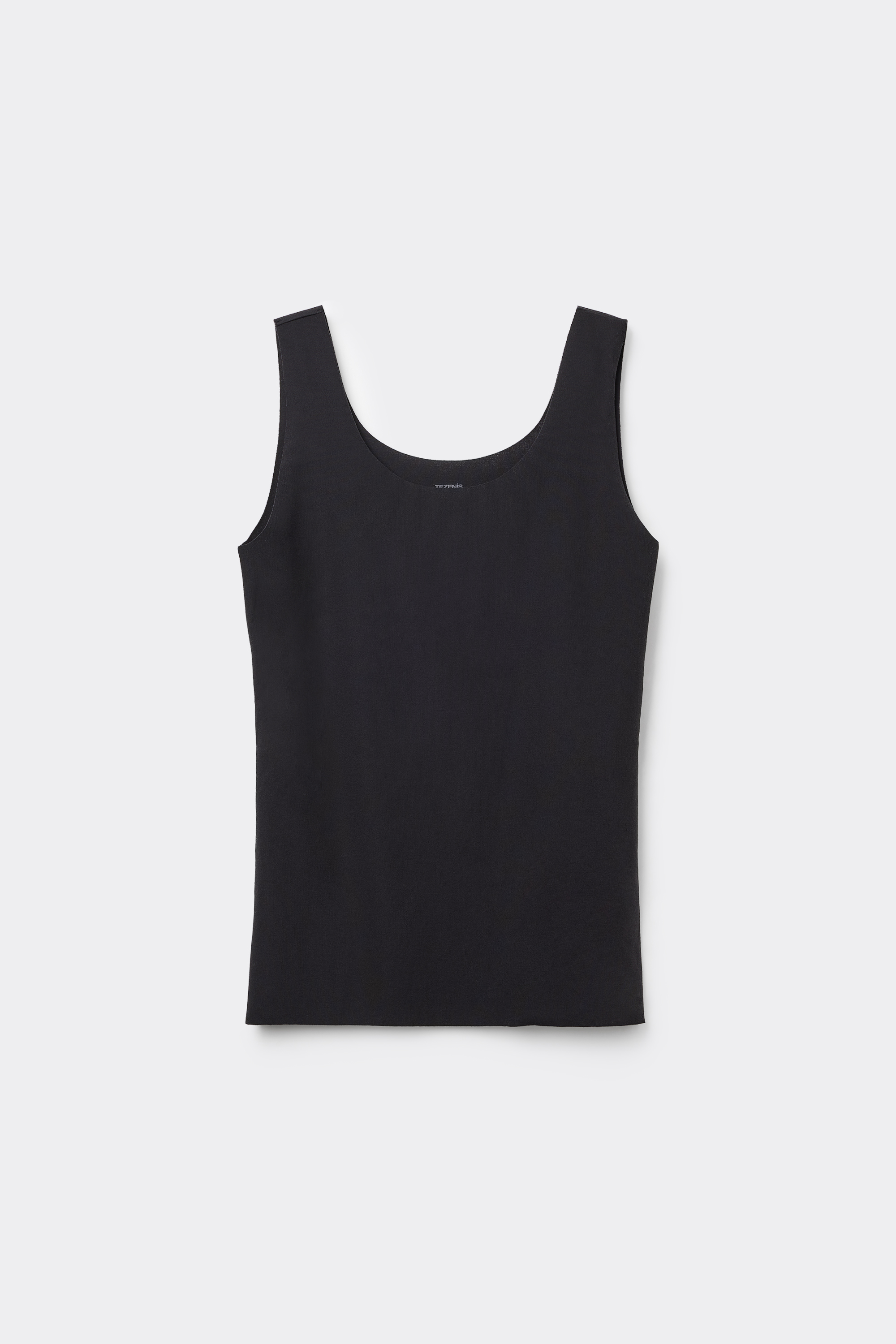 Top aus Bio-Baumwolle mit offenkantiger Verarbeitung