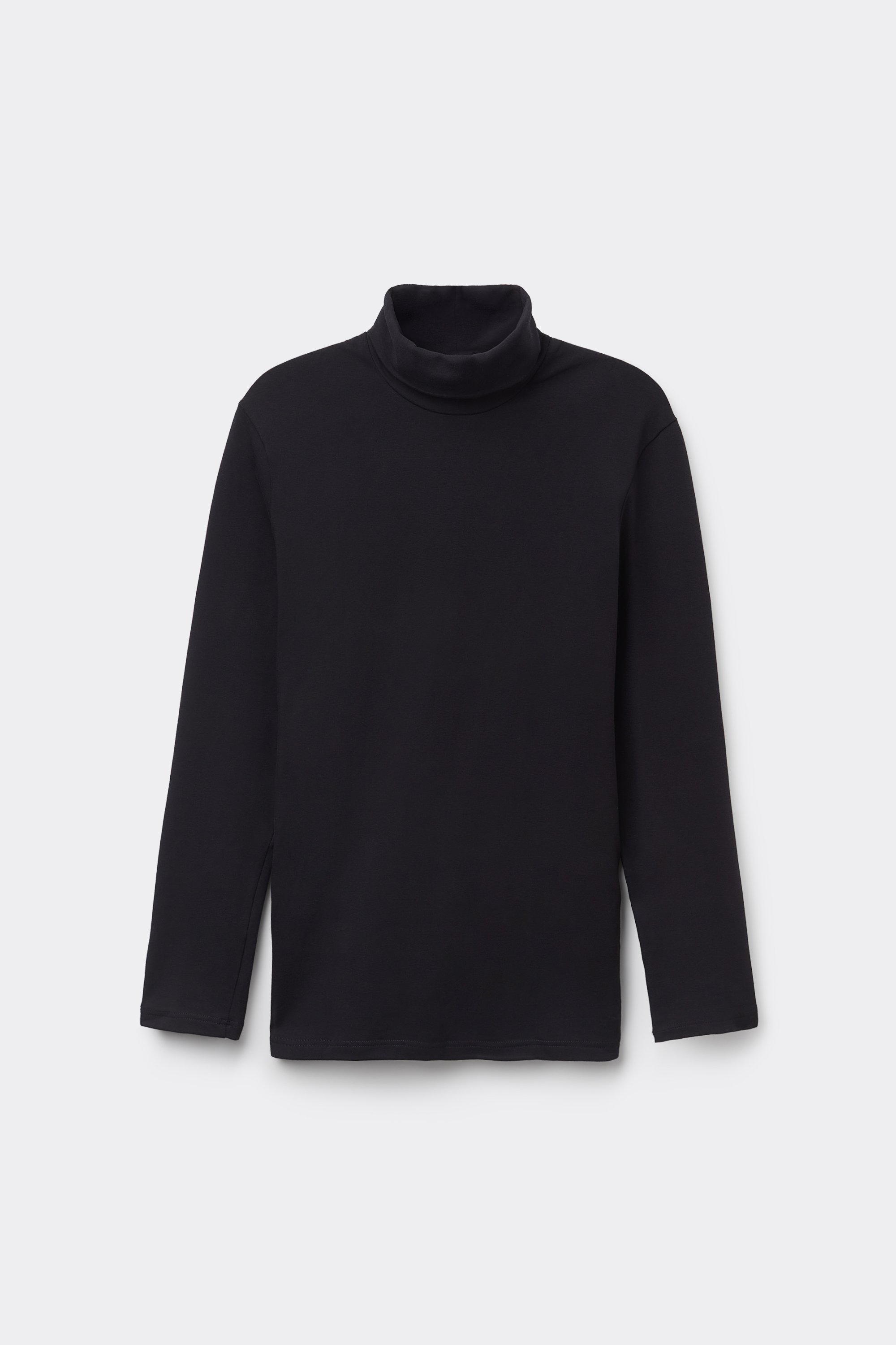 Maglia Collo Alto in Cotone Termico con Manica Lunga