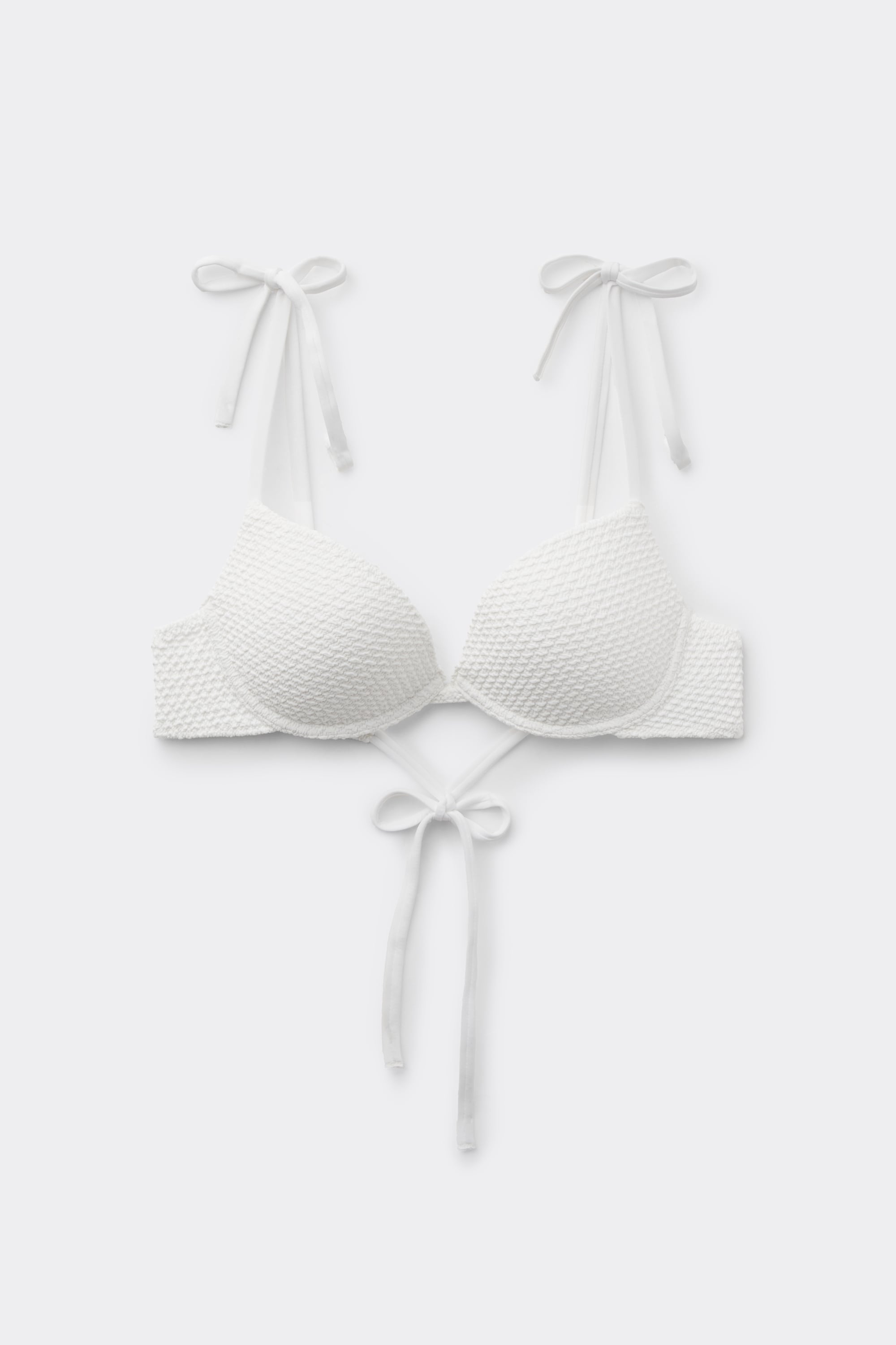 Haut de Bikini Push-Up Rembourr&eacute; Piqu&eacute; Wave
