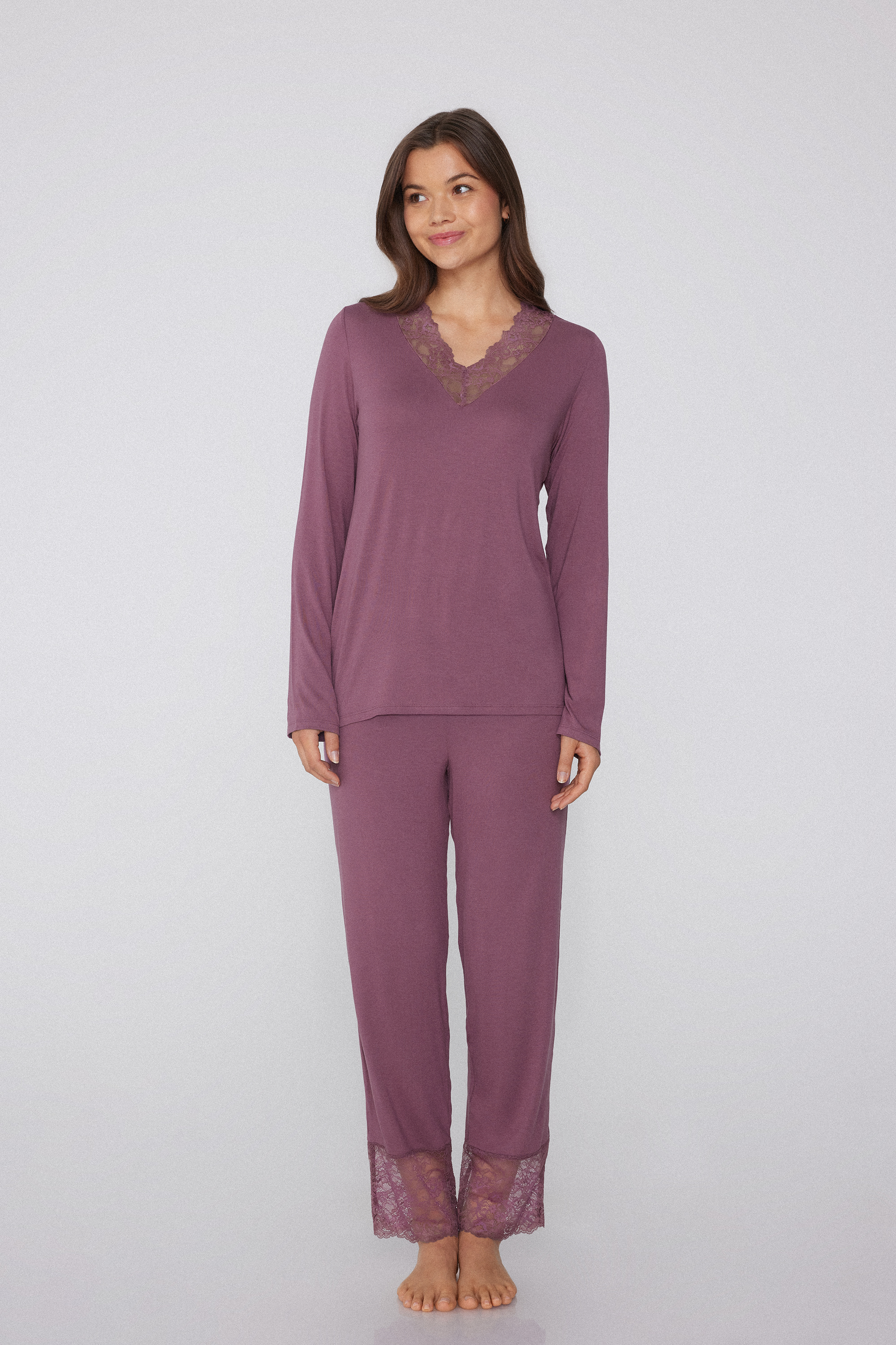 Pijama Llarg Viscosa i Punta