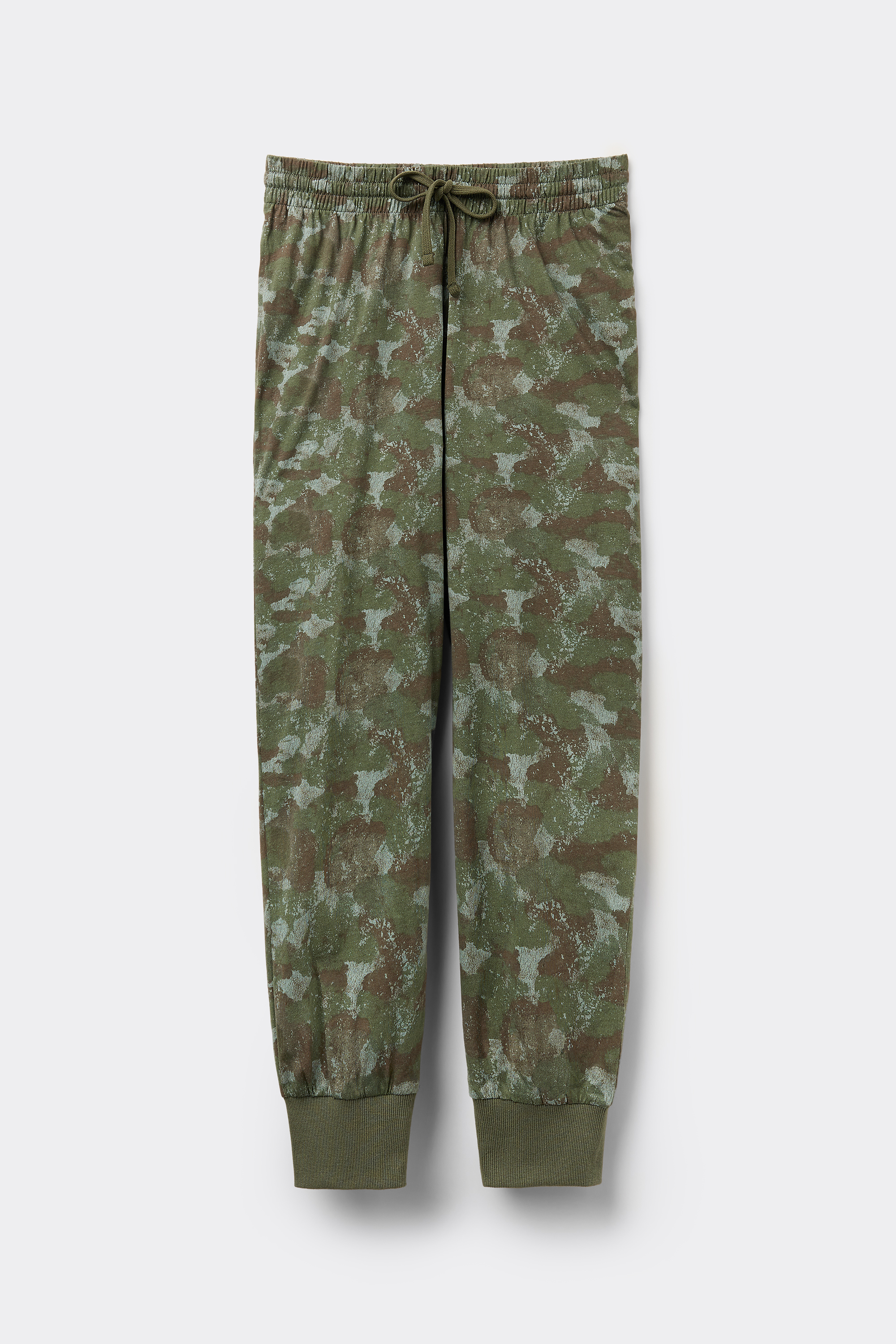 Long Cuffed Cotton Trousers