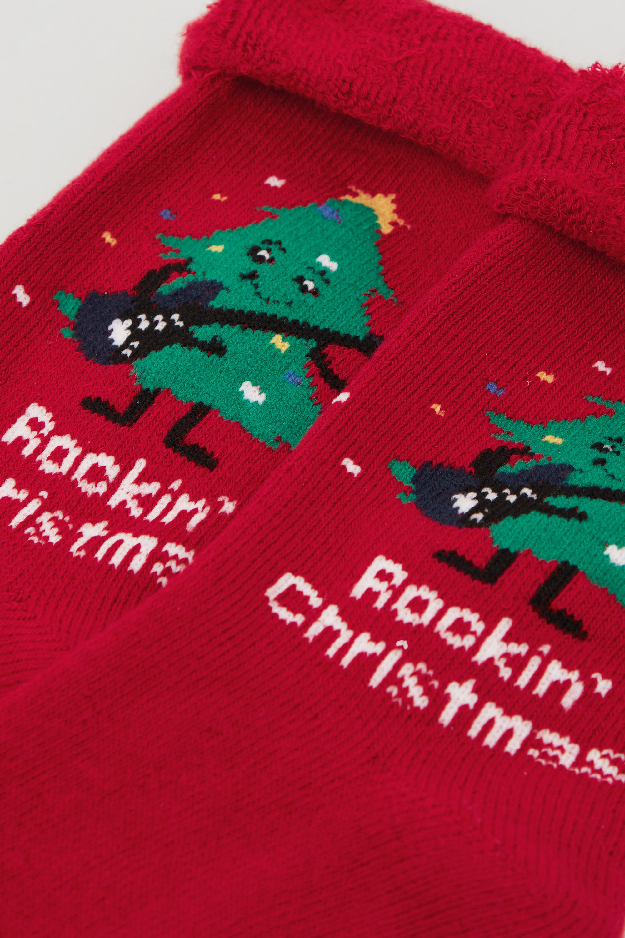 Meleg Cs&uacute;sz&aacute;sg&aacute;tl&oacute;s Kar&aacute;csonyi Mint&aacute;s Női Zokni