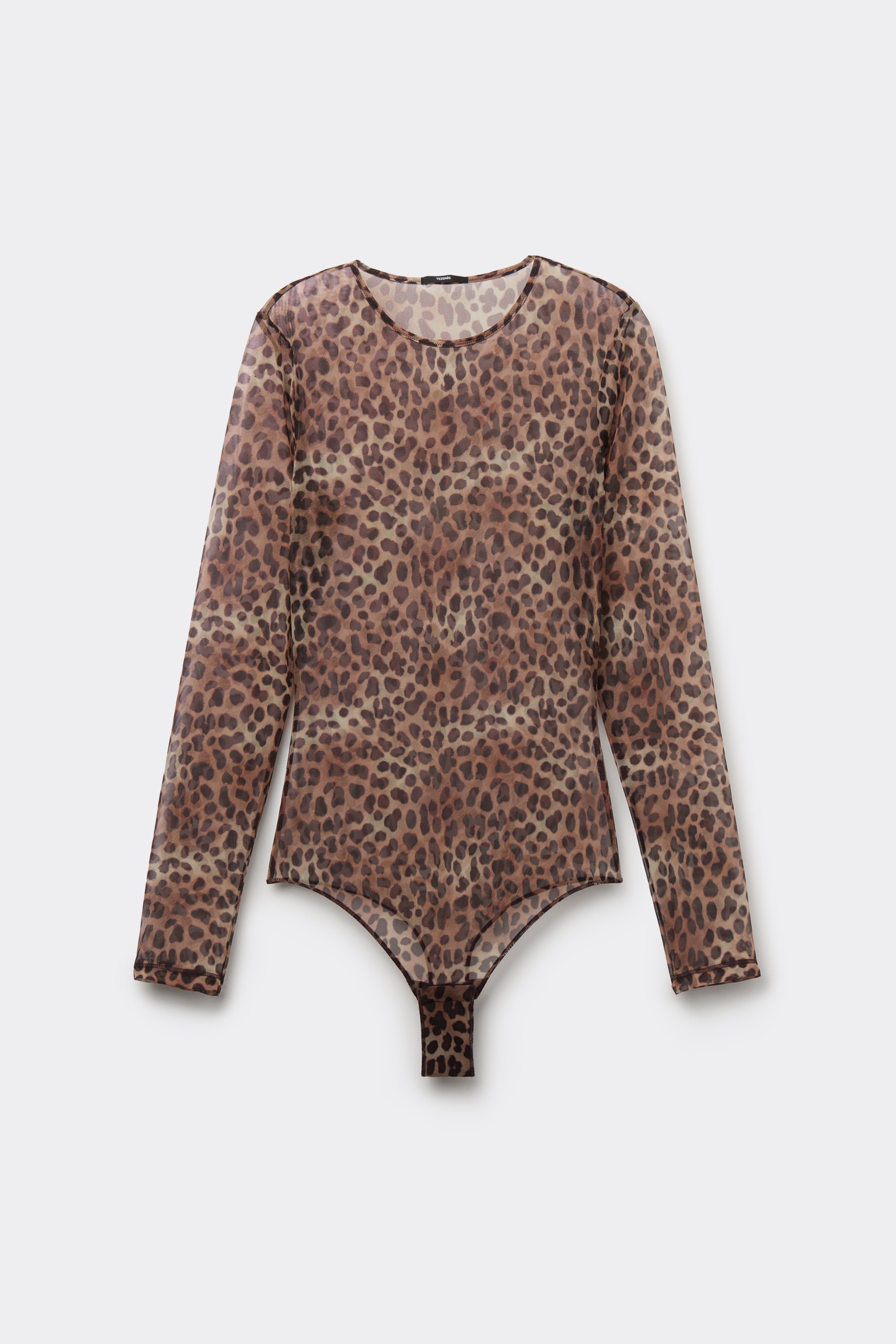 Classy Animal Print Long-Sleeved Bodysuit