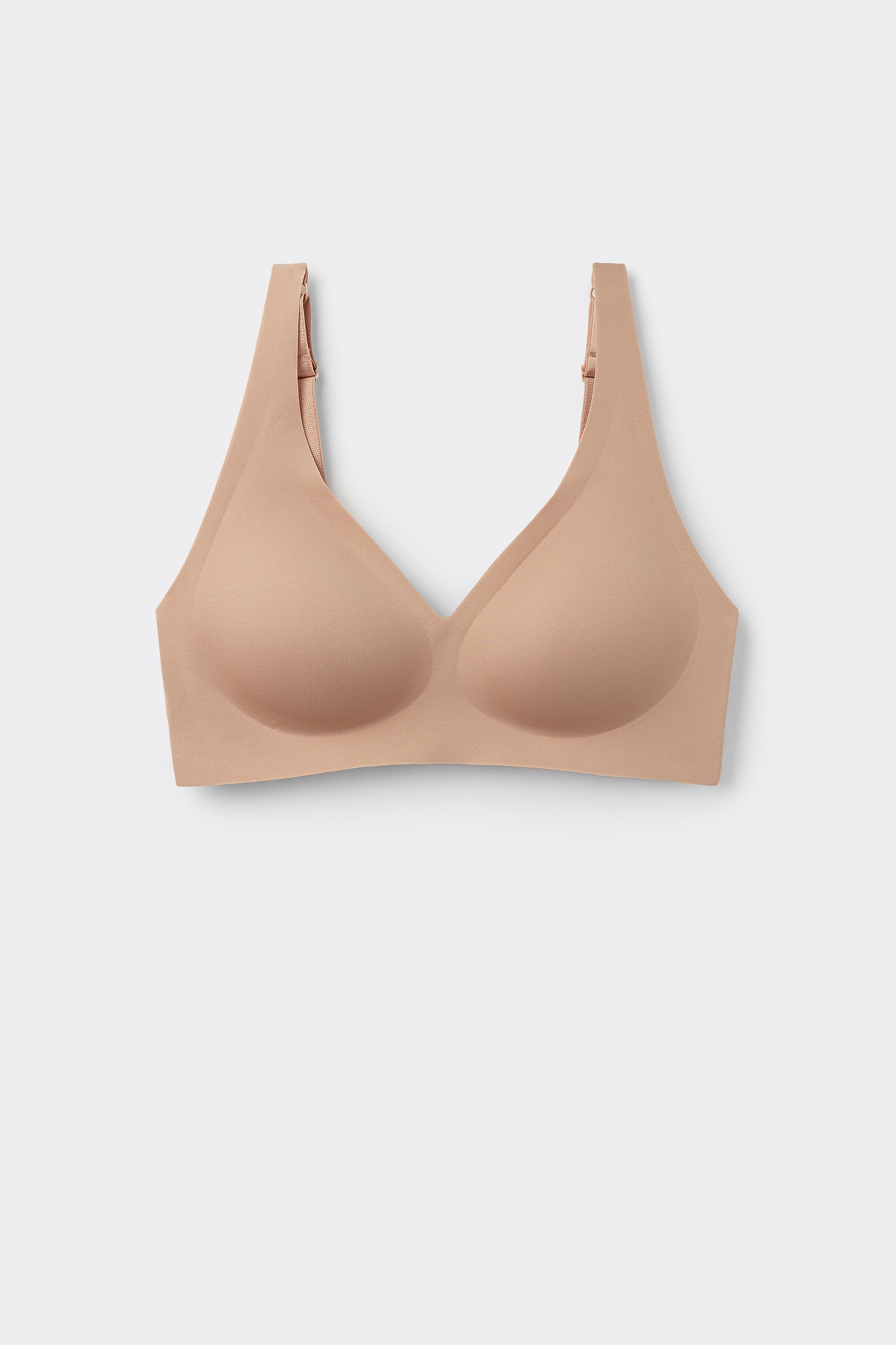 Laser-Cut Natural Lifting Triangle Bra