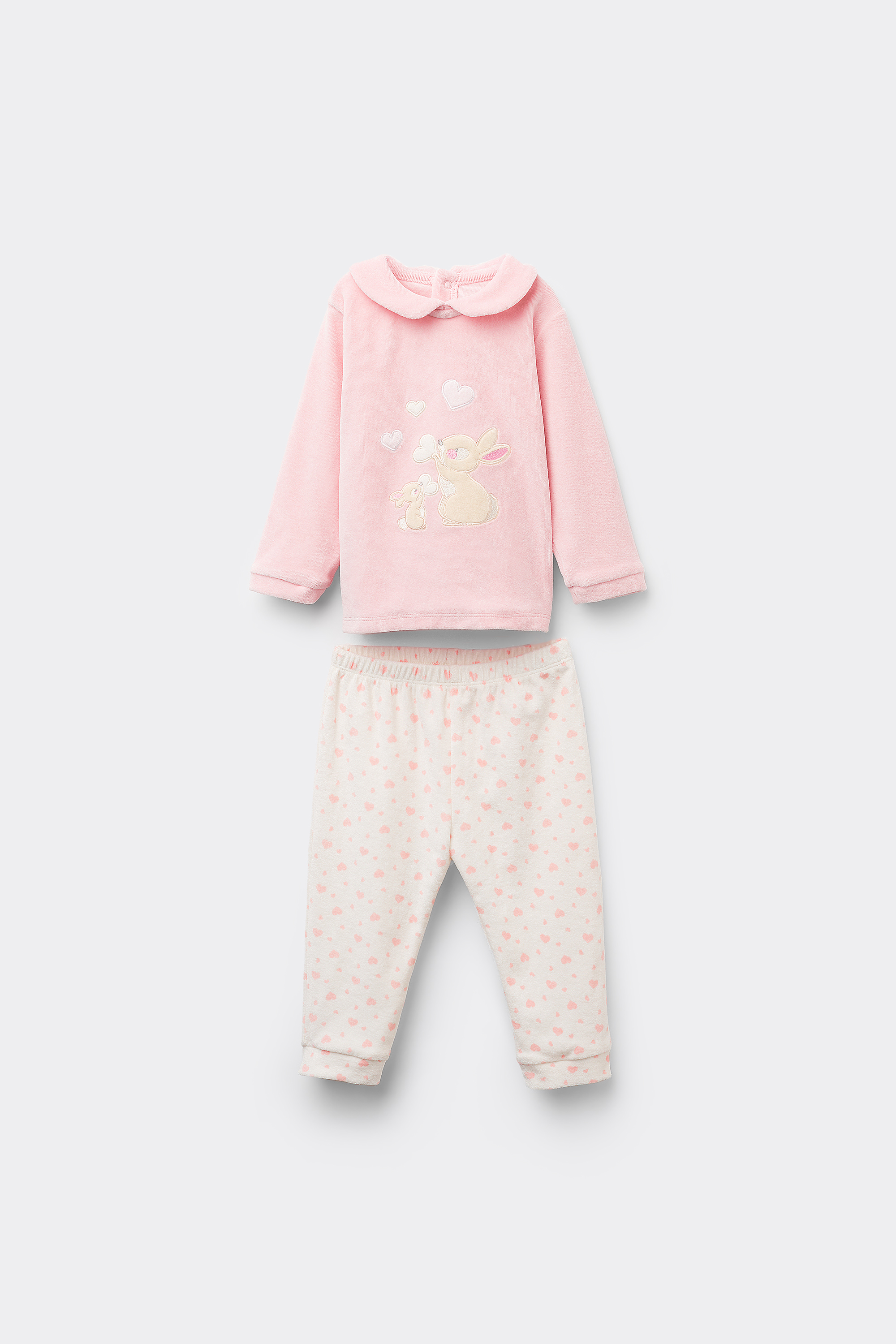 Baby Two-Piece Heavy Cotton Chenille Playsuit