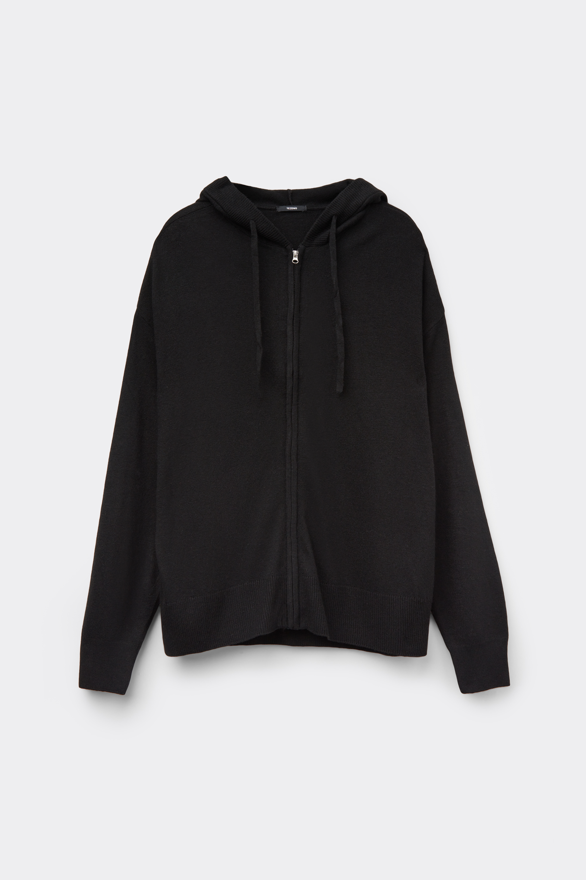 Wool Fabric Zip-Up Hoodie