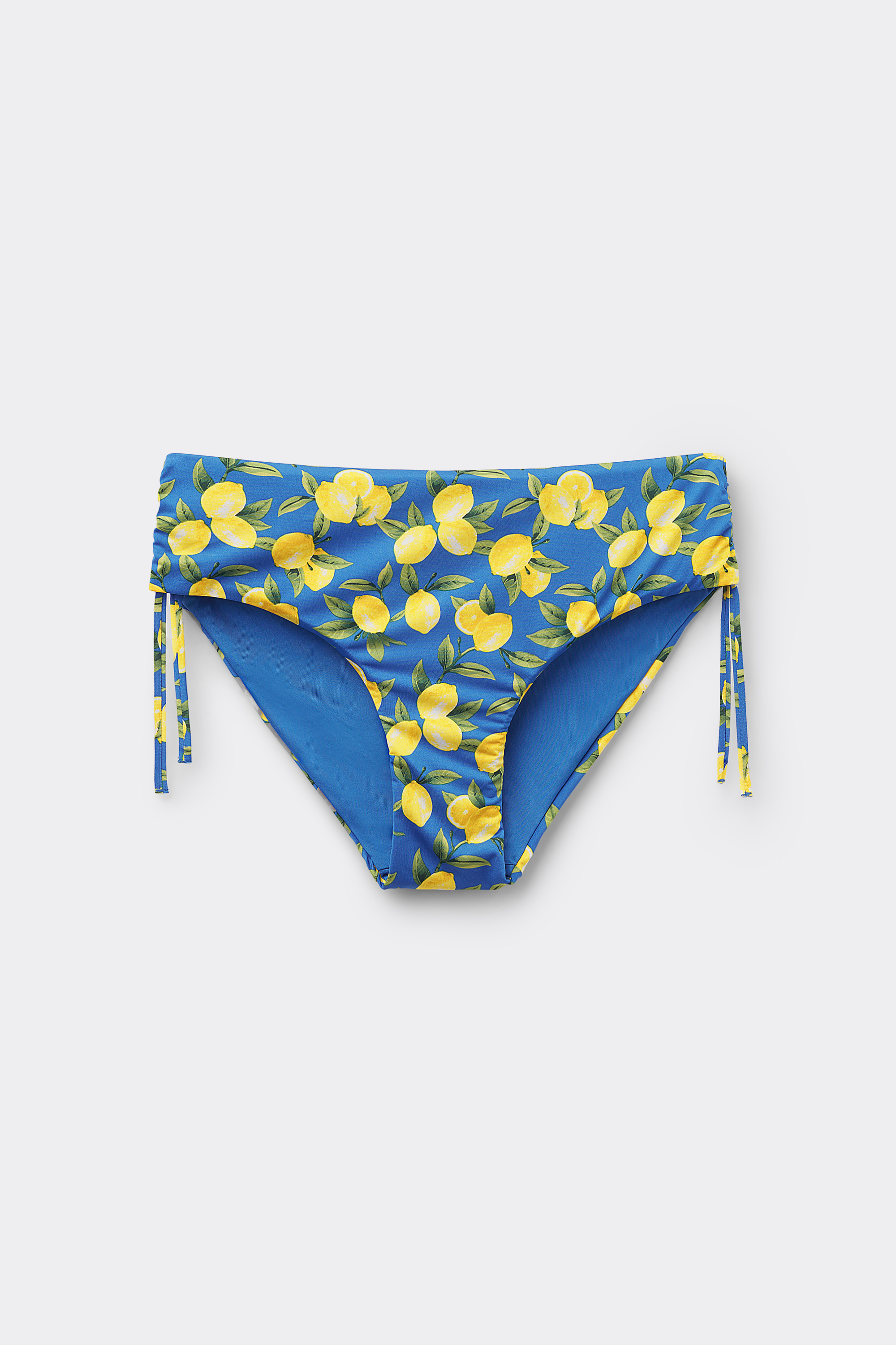 Sorrento Lemon High Bikini Bottoms with Gathering