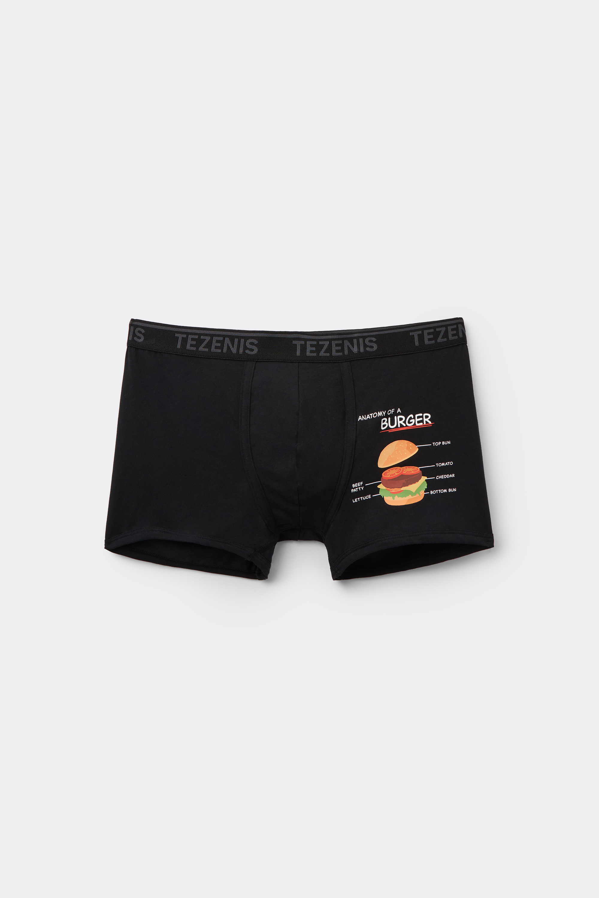Printed Cotton Logo Boxers with Contrasting Trim