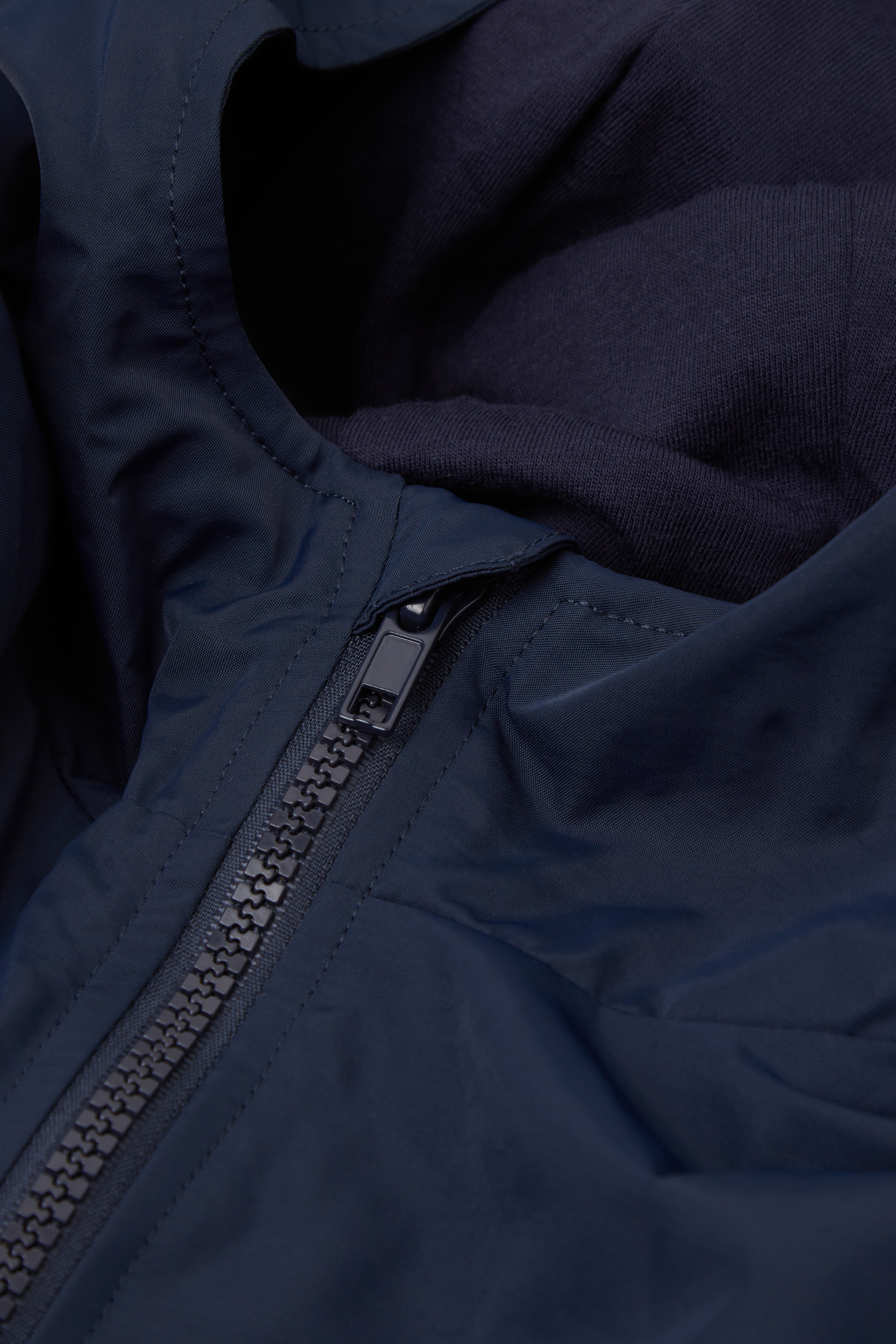 Dječja Unisex Jakna od Tehničke Tkanine s Patentnim Zatvaračem i Kapuljačom