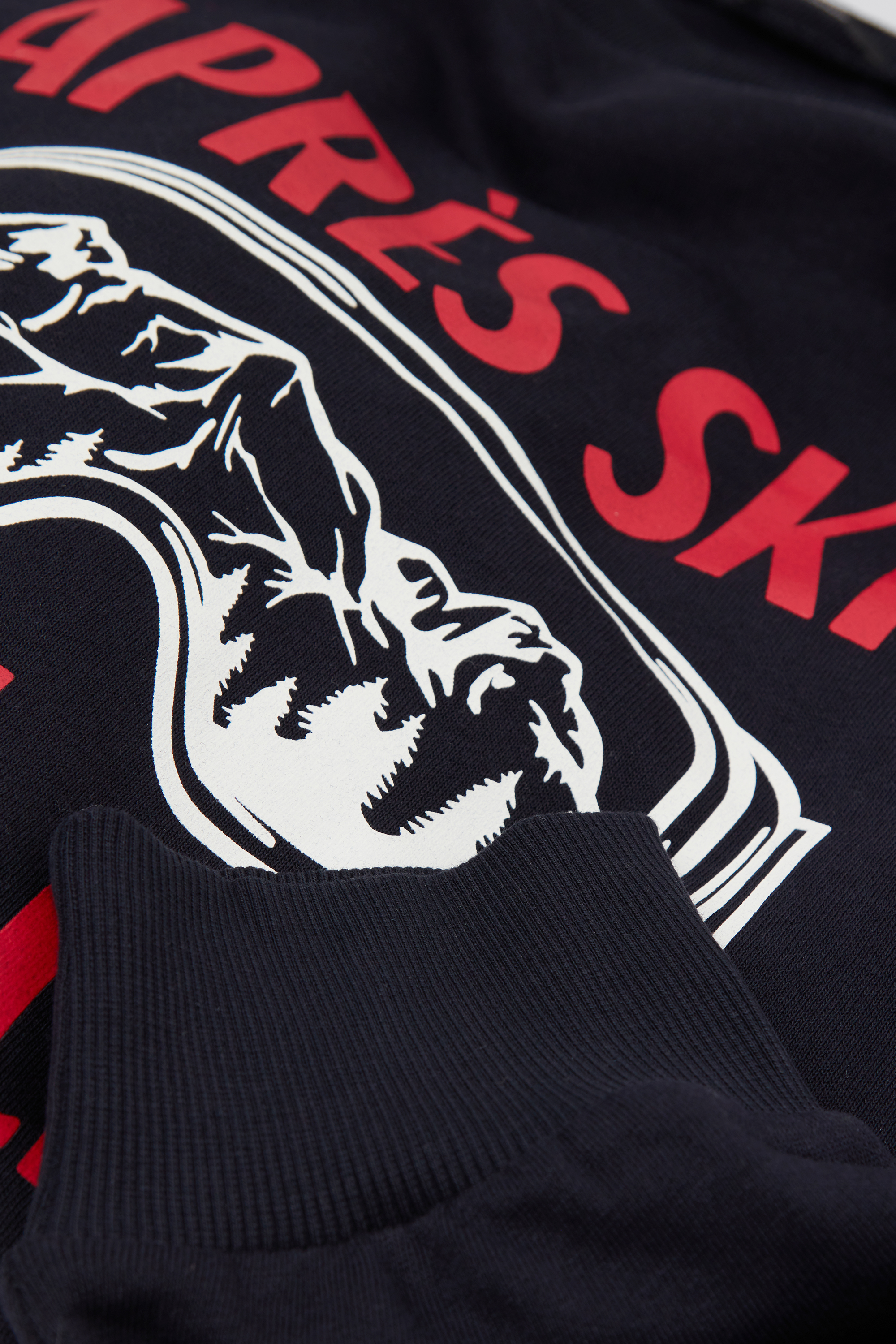 Unisex Apr&egrave;s Ski Print Crew Neck Sweatshirt