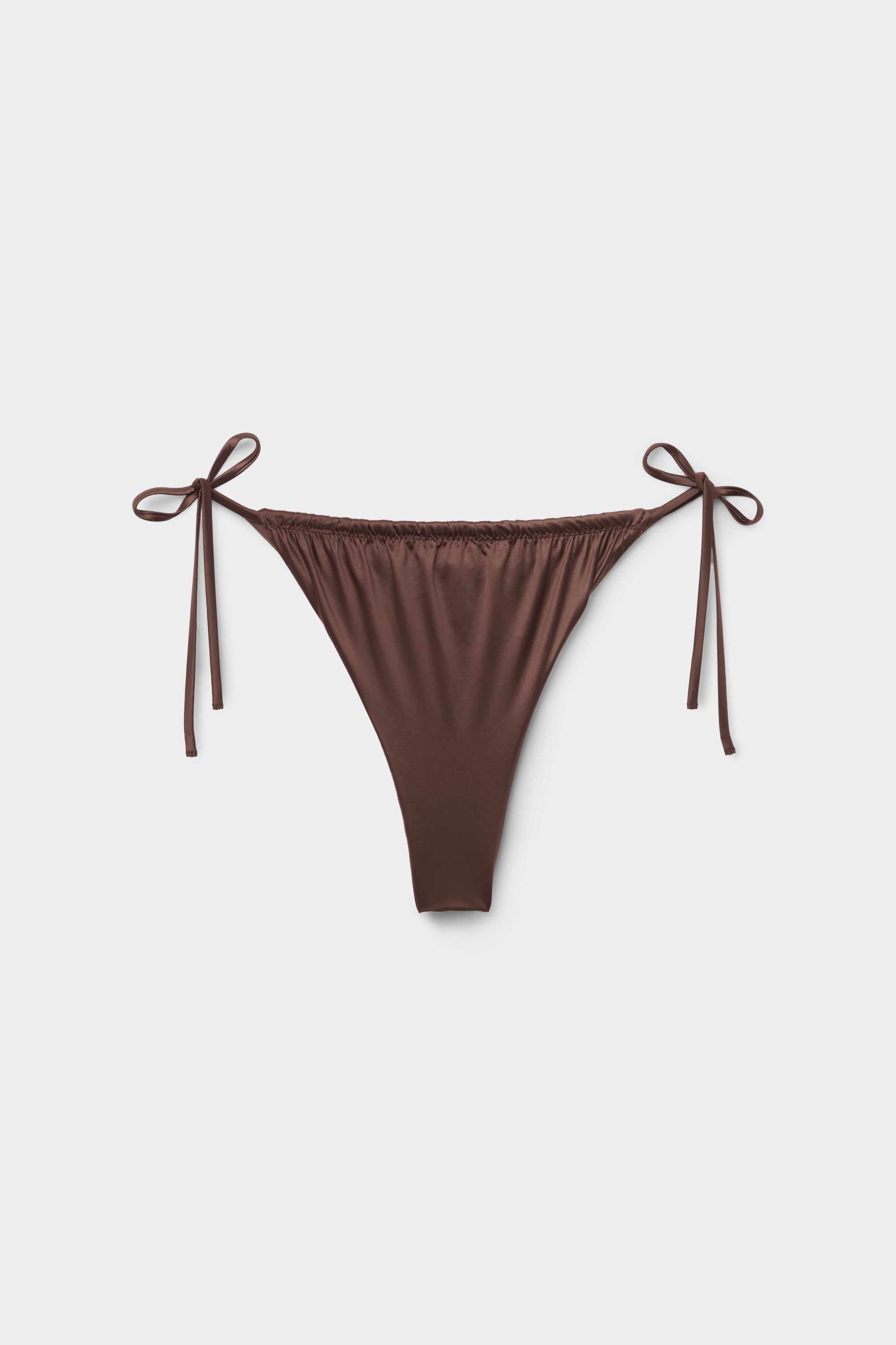 Braguita Bikini Brasile&ntilde;a Tiras Finas Shiny Glam Choco