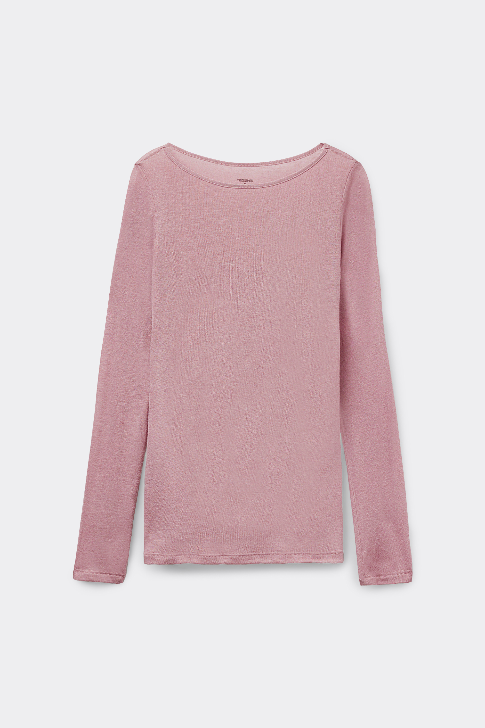 Haut Ultra-l&eacute;ger Col Bateau Viscose Laine M&eacute;rinos