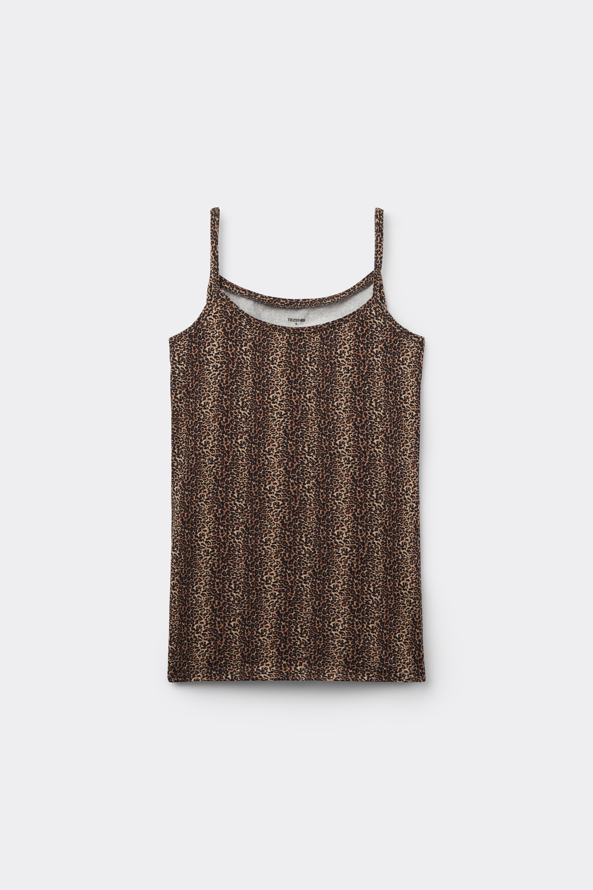 Round-Neck Camisole in Stretch Cotton
