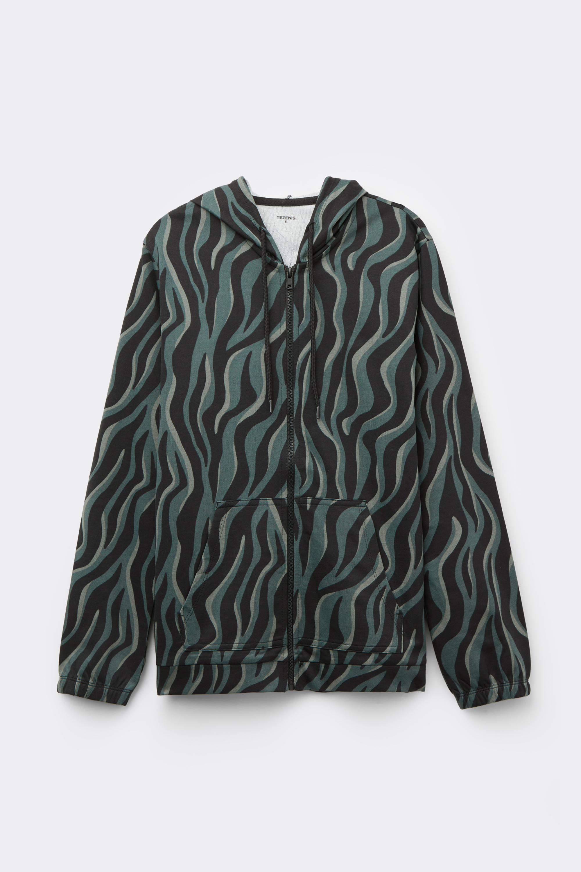 Hoodie Sweatshirt with Zipper and Drawstring