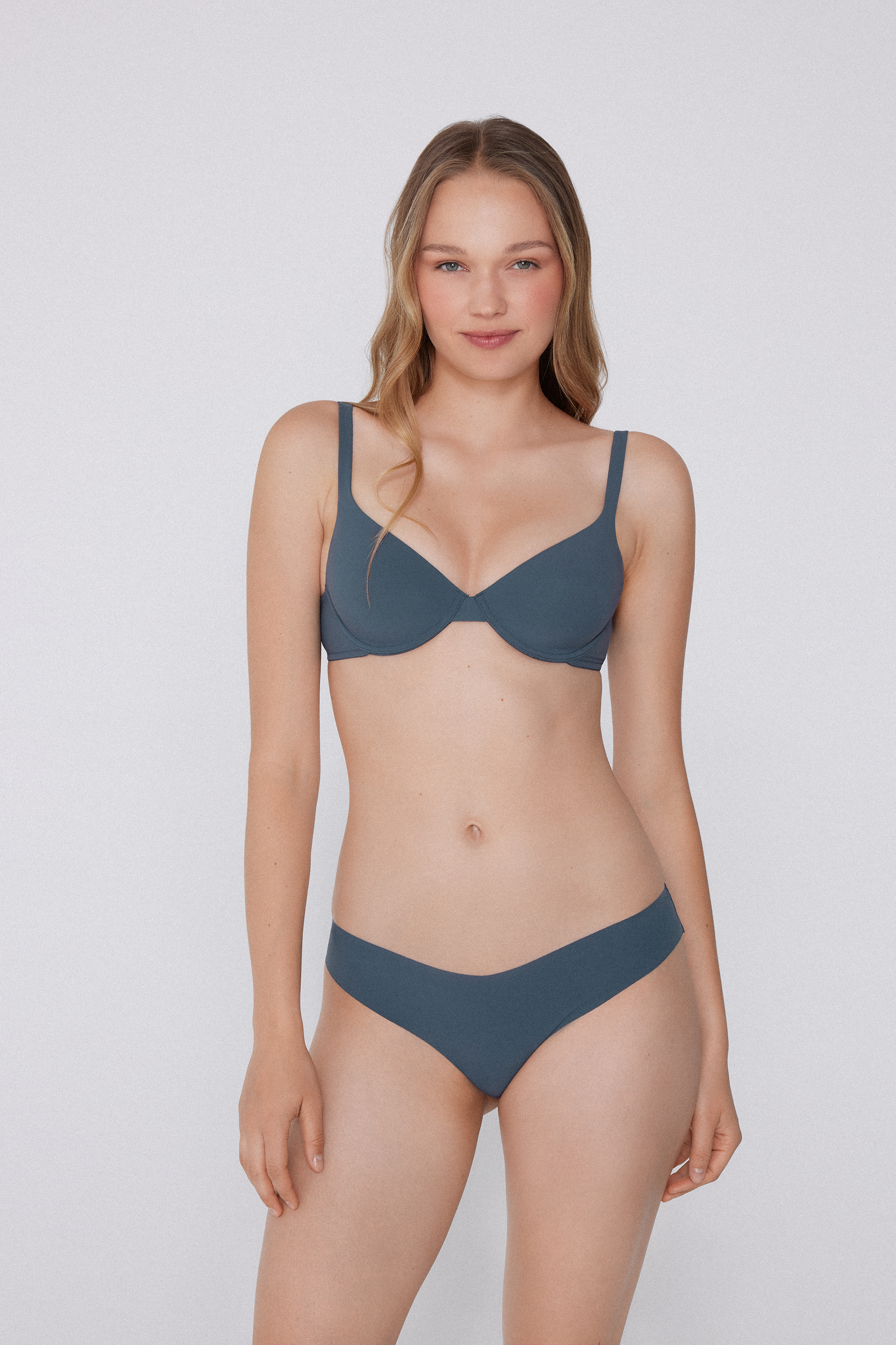 Raw-Cut High-Cut Recycled Microfiber Brazilian Panties