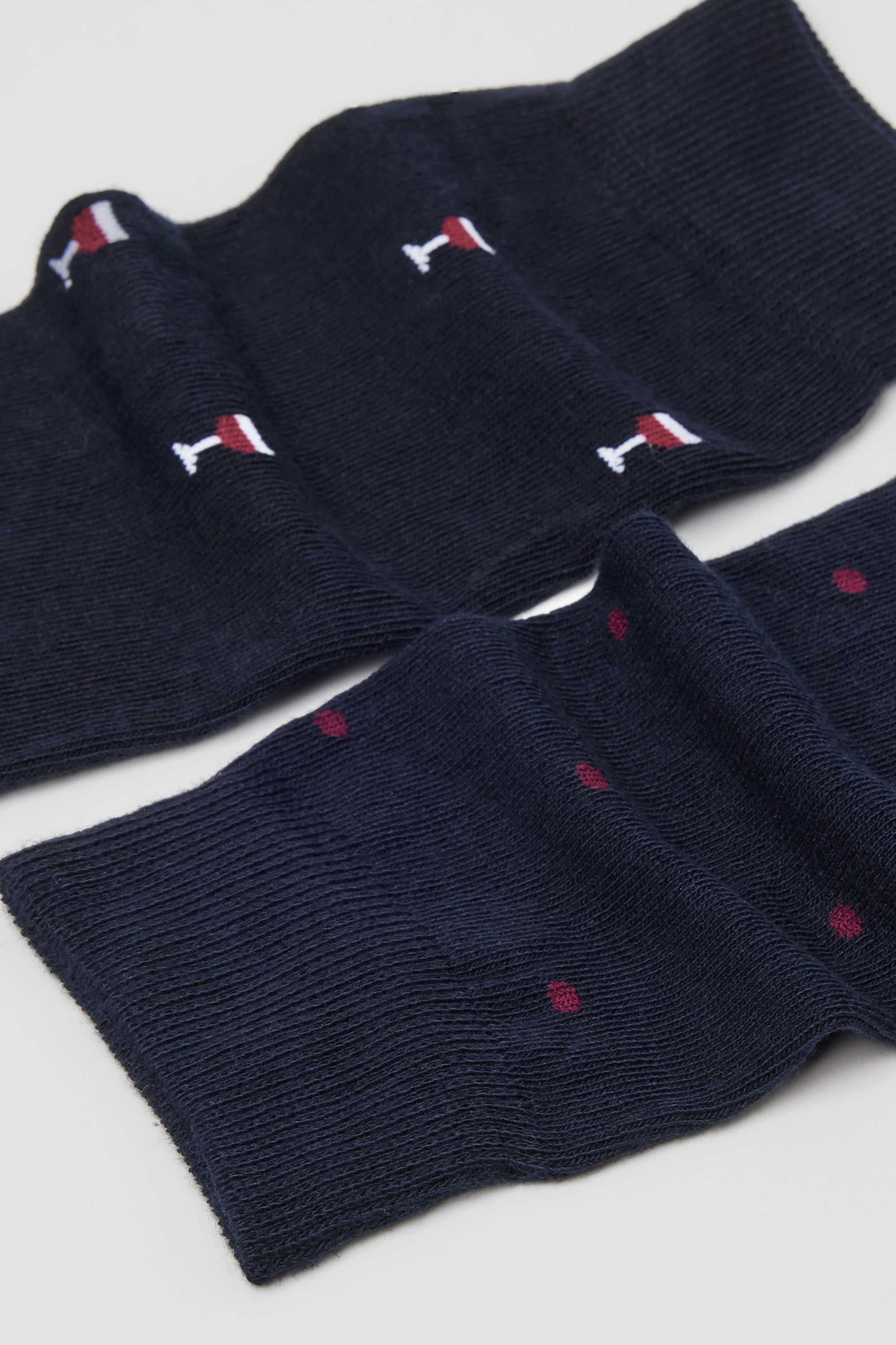 2 Pairs of Men&rsquo;s Patterned Cotton Knee Socks