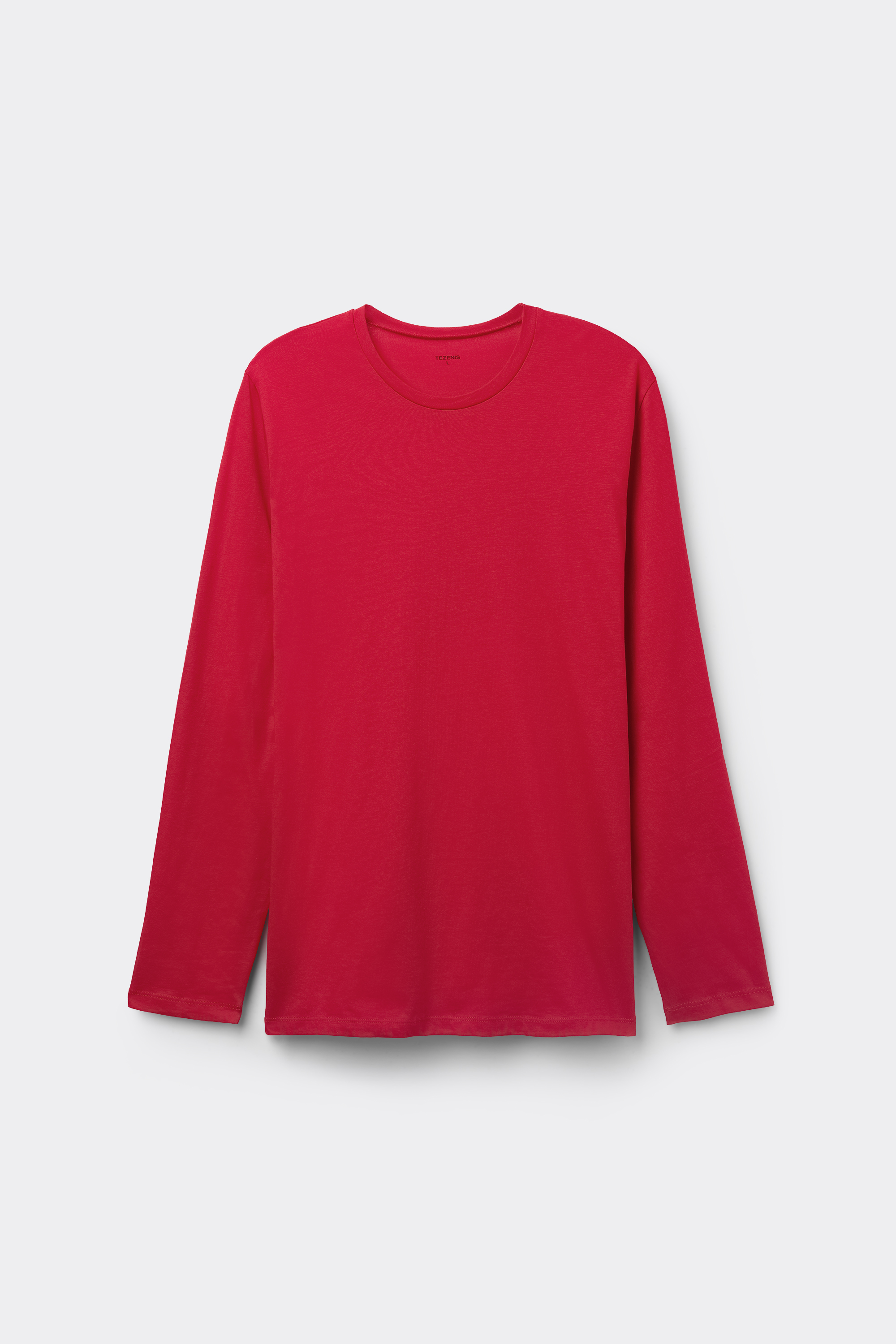 Long-Sleeved Crew-Neck 100% Cotton Sweater