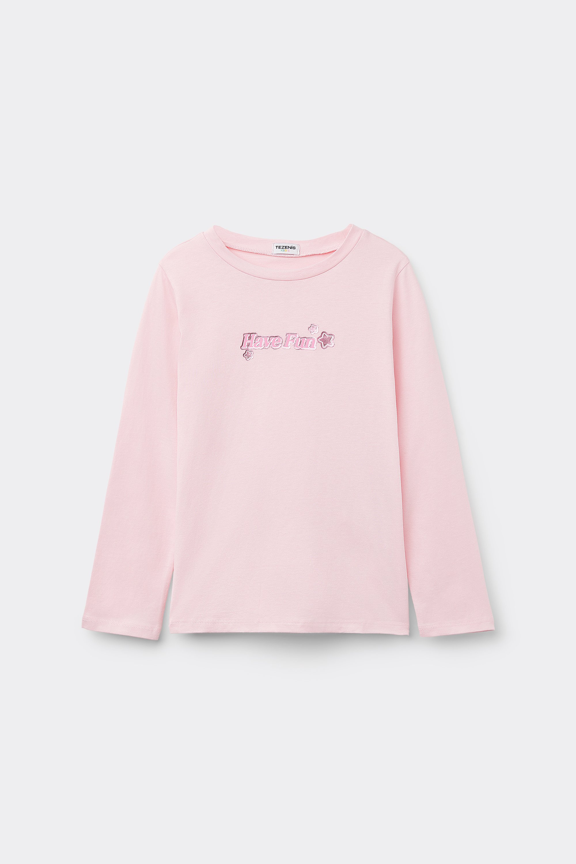 Girls&rsquo; Long Sleeve Printed Cotton Top