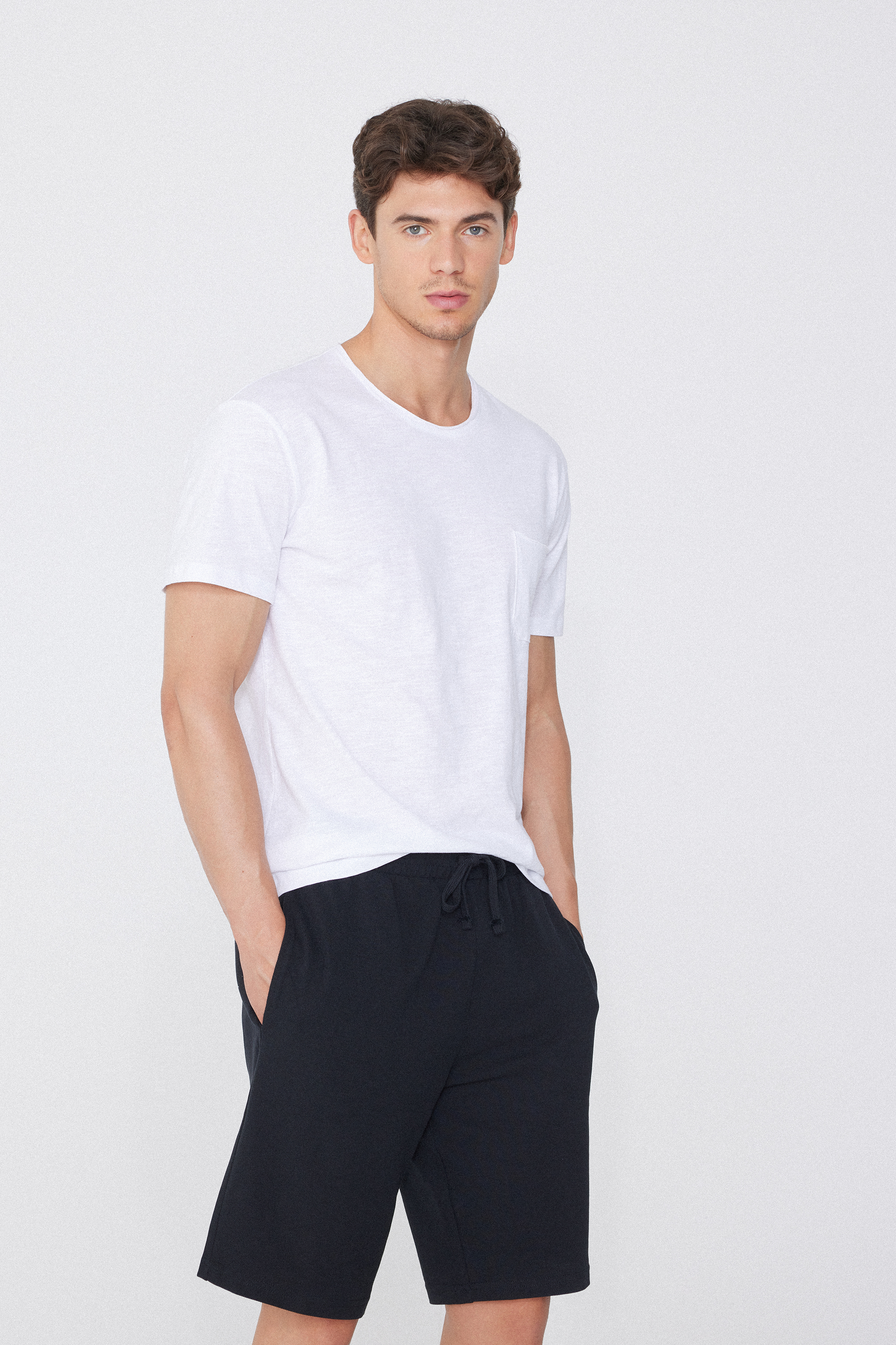 Koszulka z Bawełny z Kieszonką