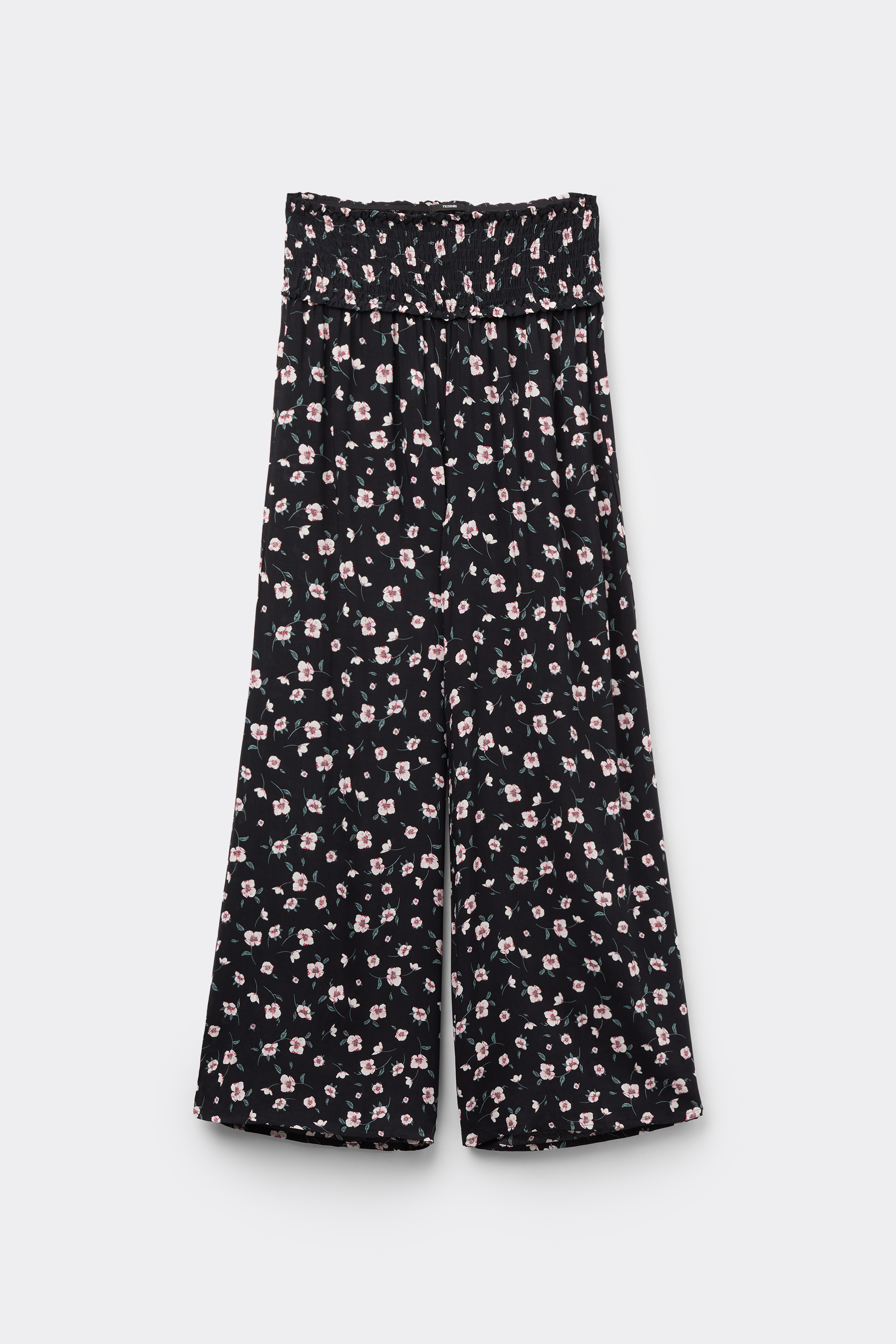 Pł&oacute;cienne Spodnie Japońskie z&nbsp;Marszczeniem