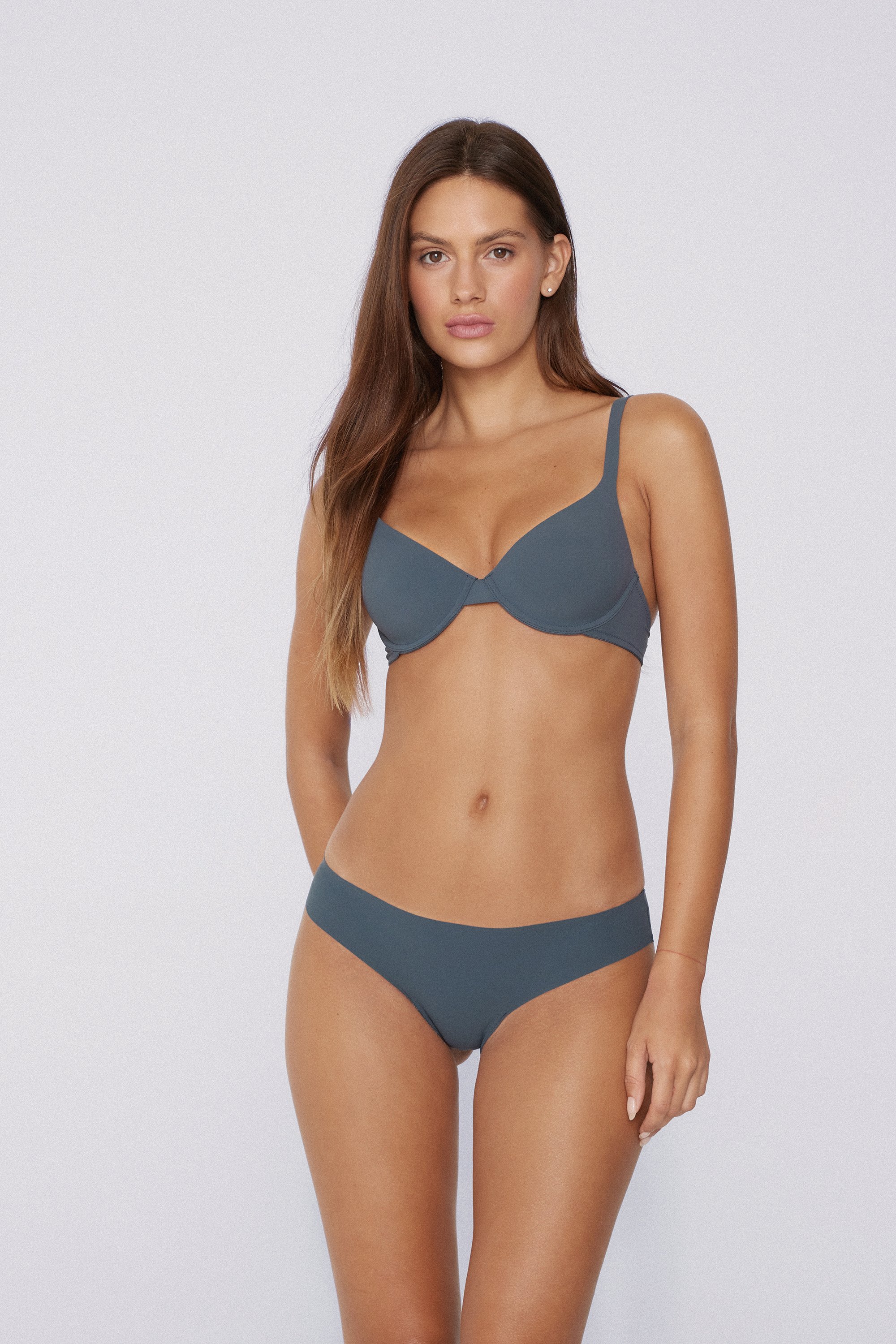 Raw-Cut Recycled Microfiber Brazilian Panties