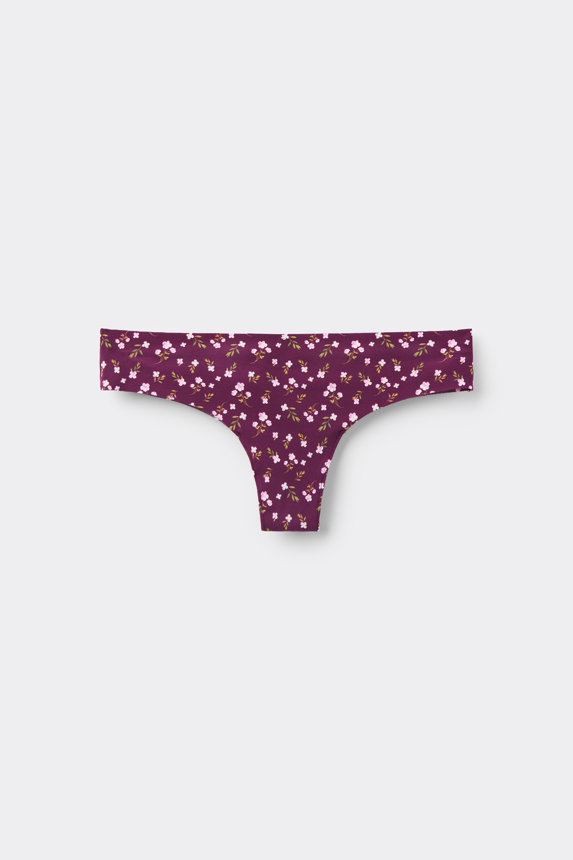 Raw Edge Brazilian Brief in Printed Microfiber