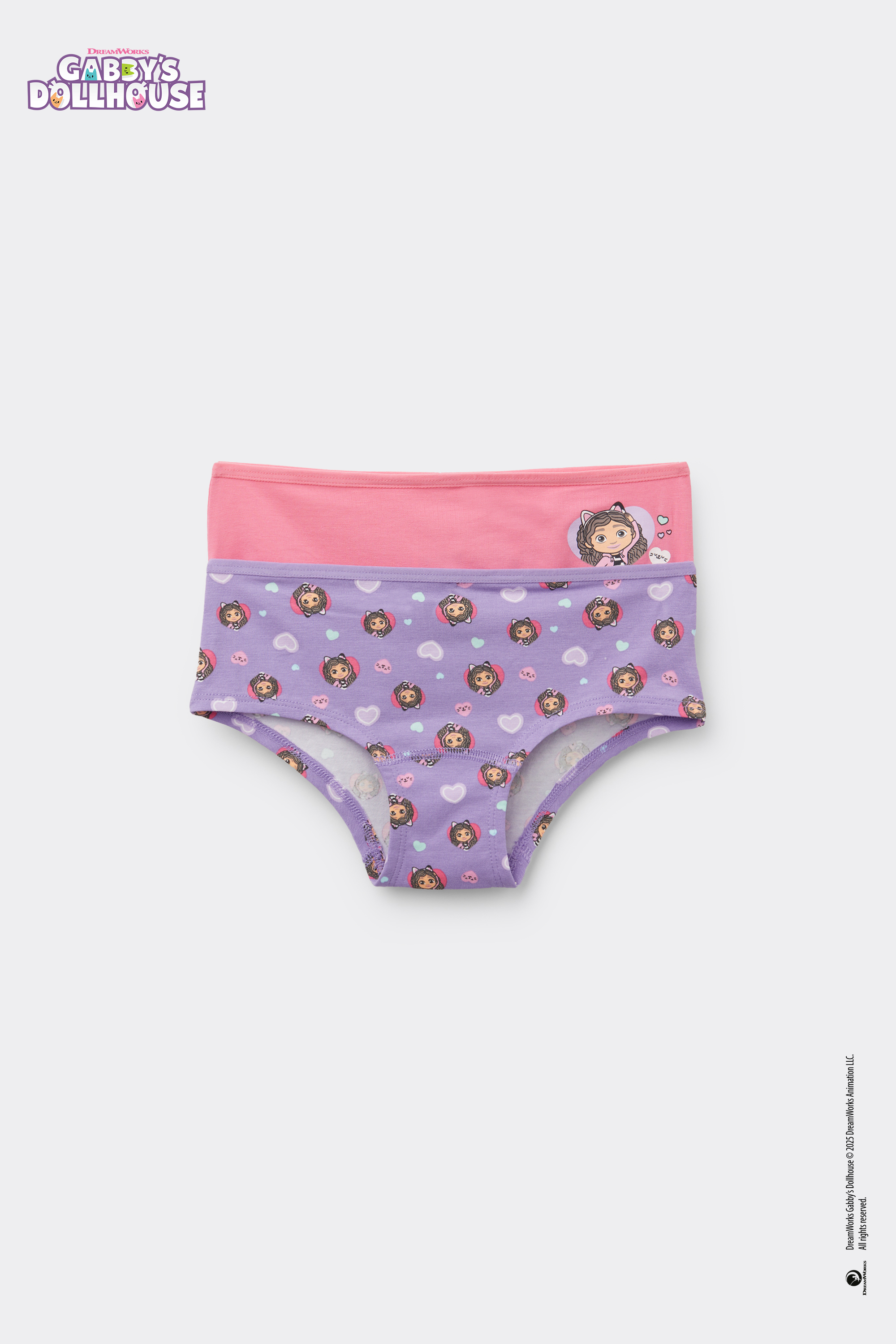 2 Pairs of Girls&rsquo; Cotton Gabby Shorts