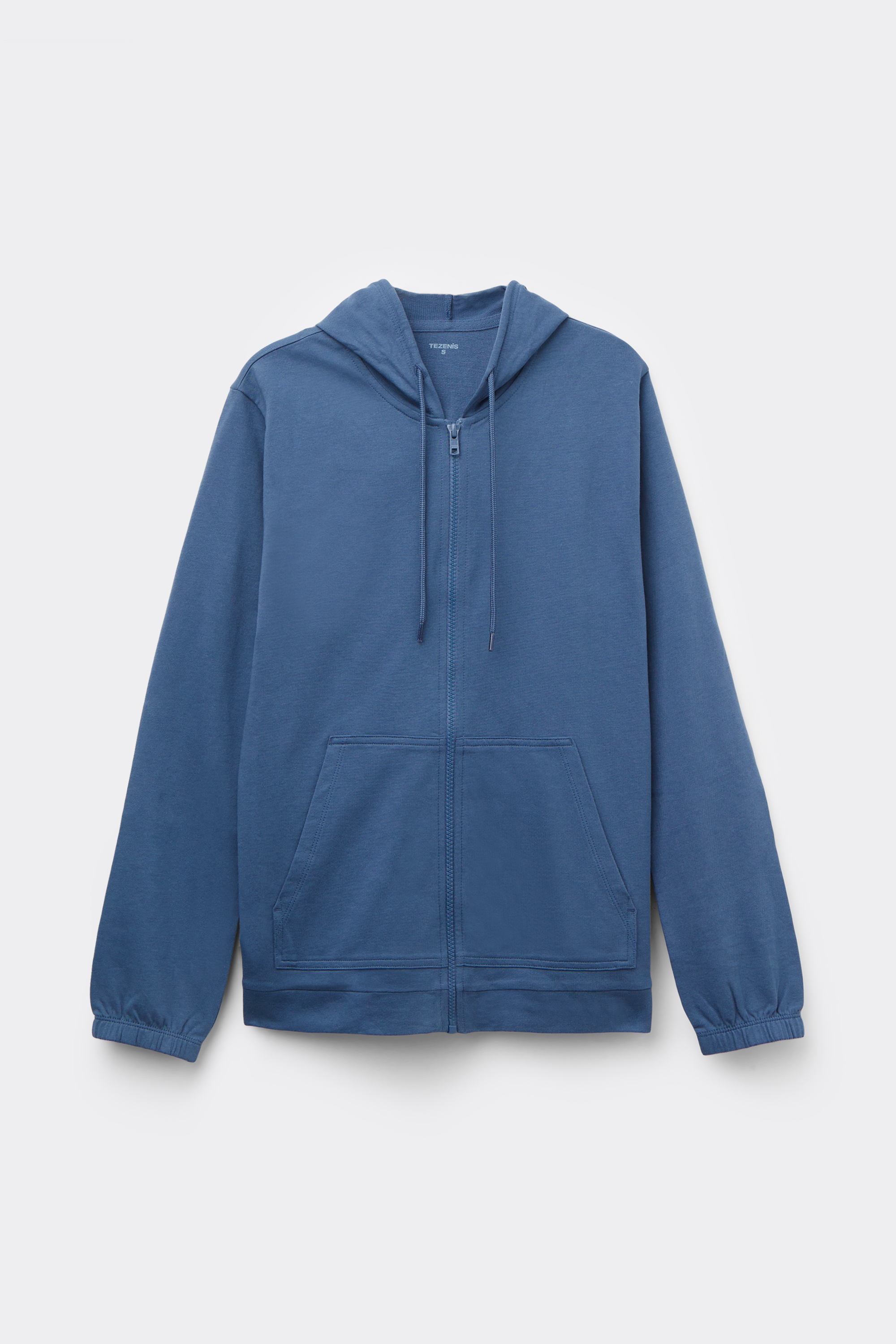 Lightweight Zip-Up Drawstring Hoodie