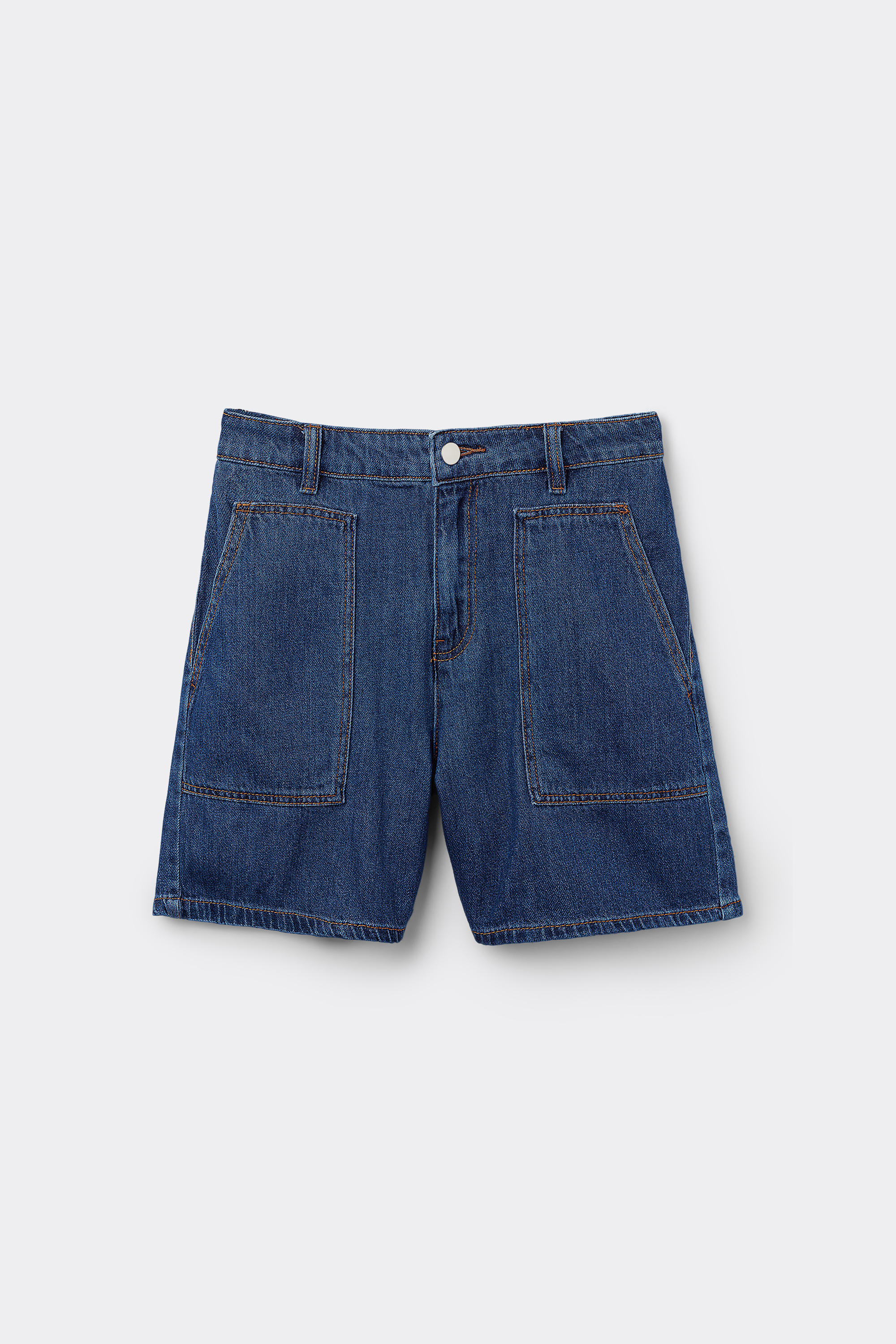 Denim Shorts with Pockets