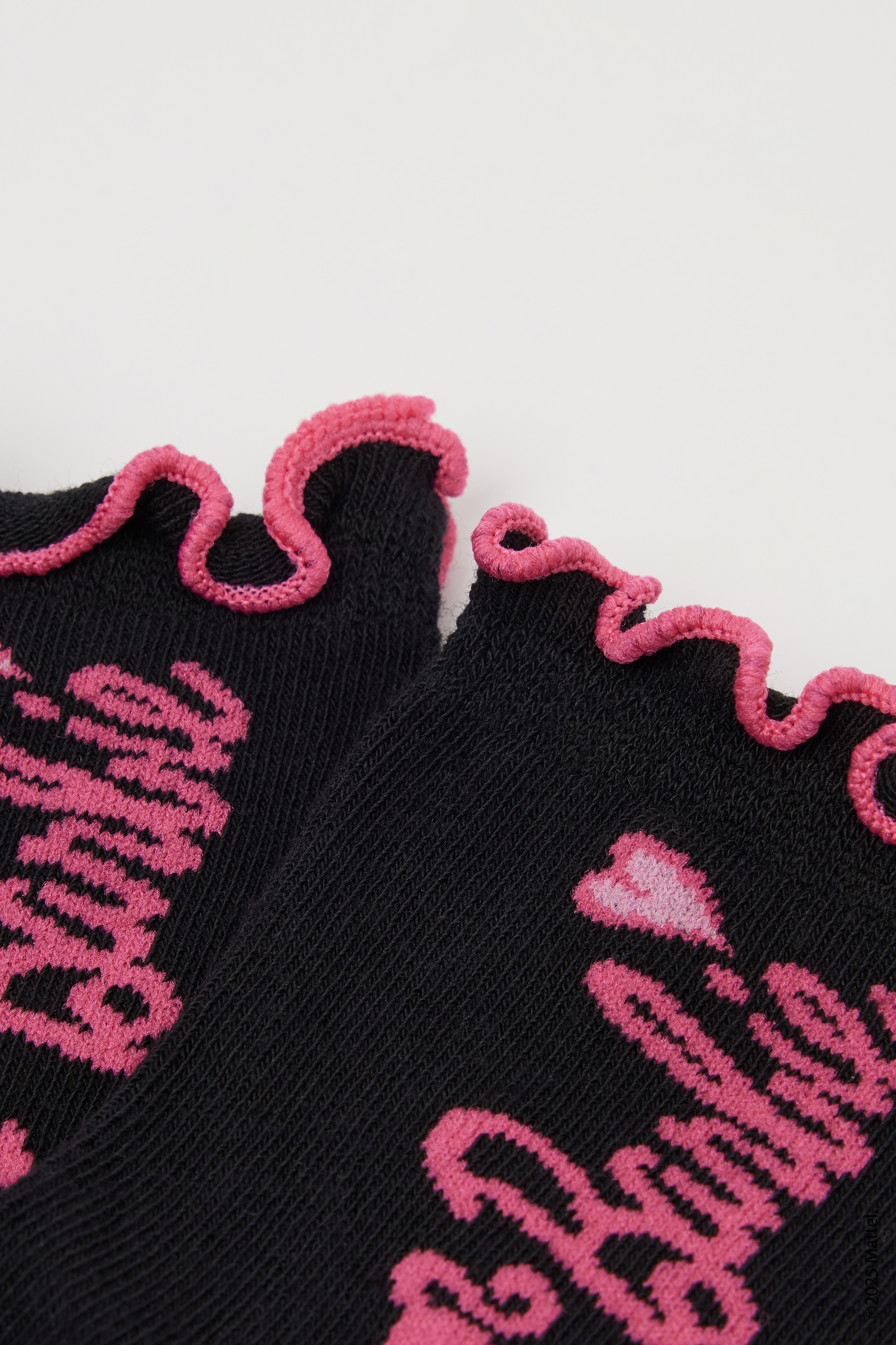 Girls&rsquo; Barbie Short Socks with Rolled Hem