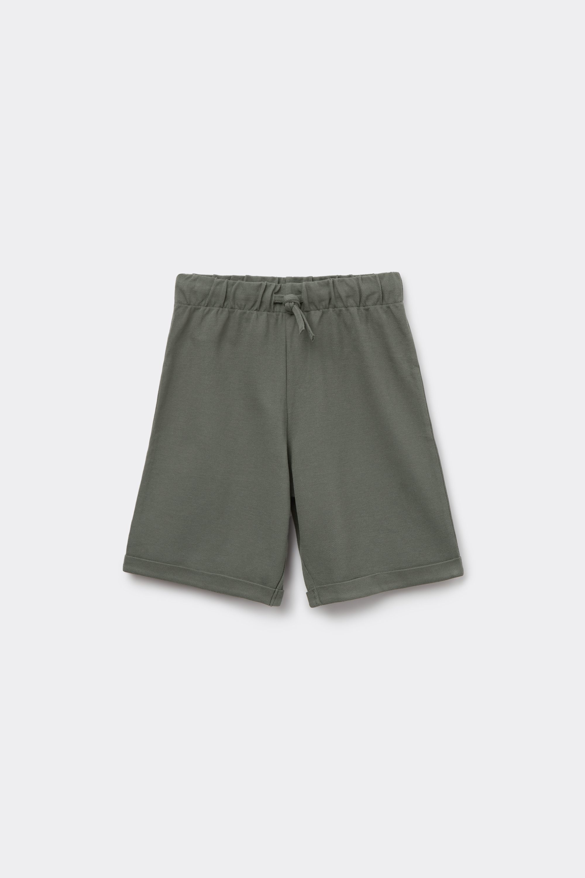 Short en Piqu&eacute; avec Lacets Gar&ccedil;on