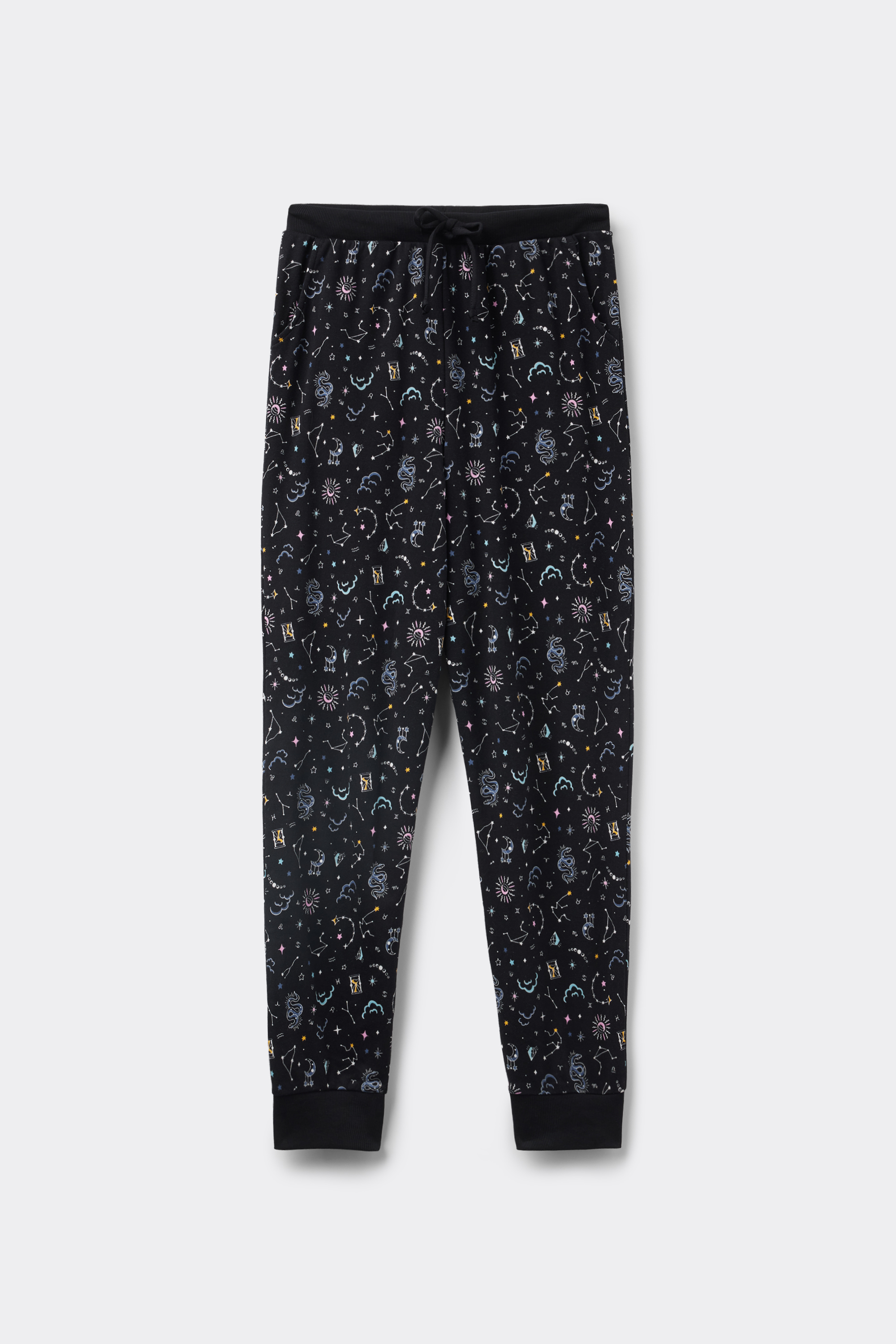 Printed Heavy Cotton Jogger Pants