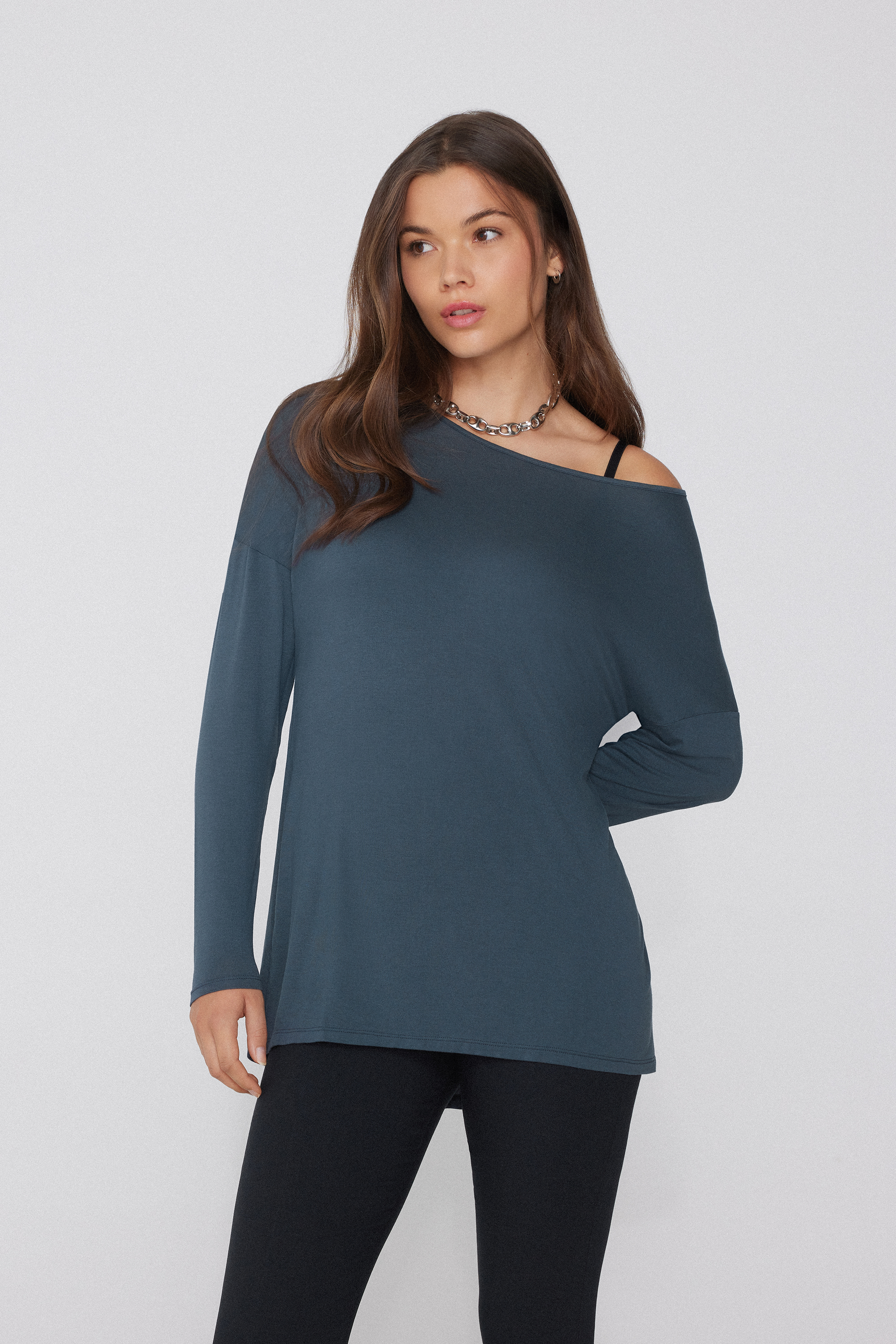 Maxi Tričko s Dlh&yacute;m Ruk&aacute;vom zo Vzdu&scaron;nej Visk&oacute;zy