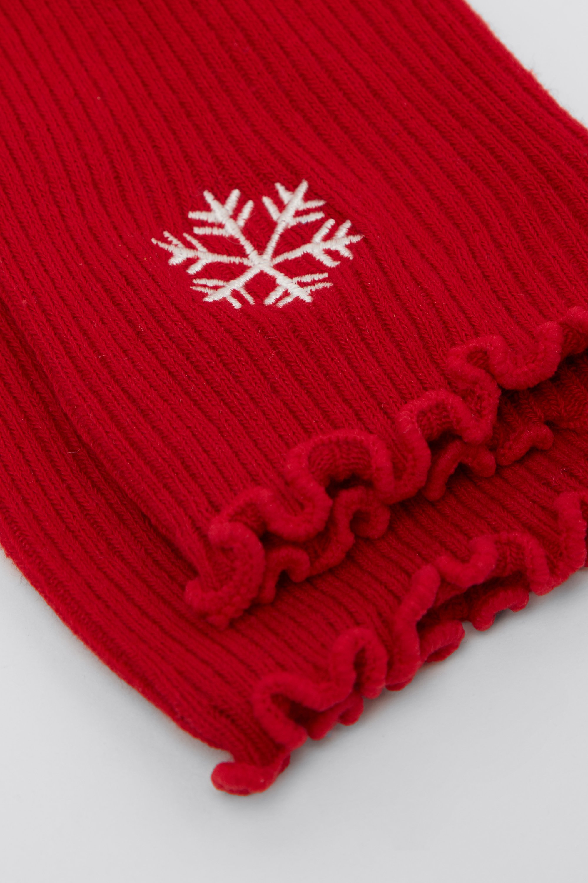 Ribbed Cuffless Short Socks