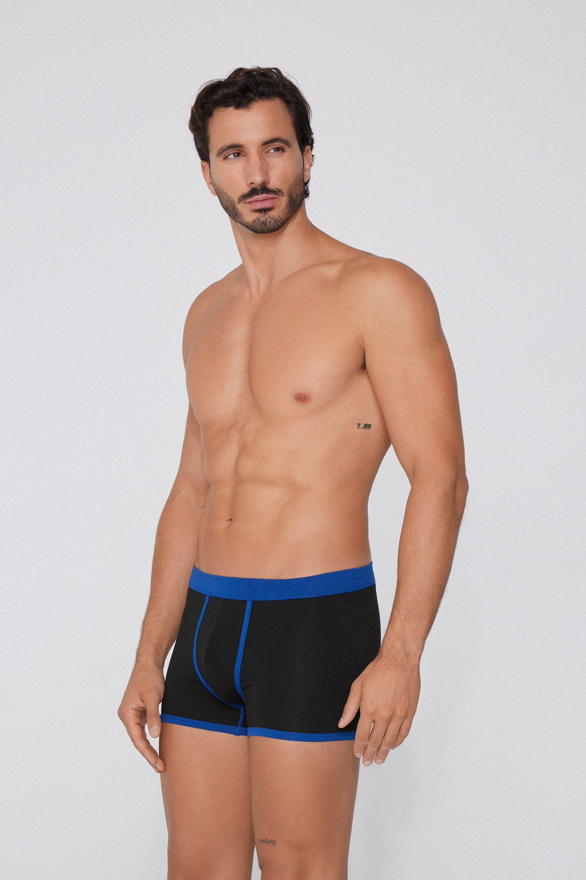 Basic Two-Tone Cotton Boxers
