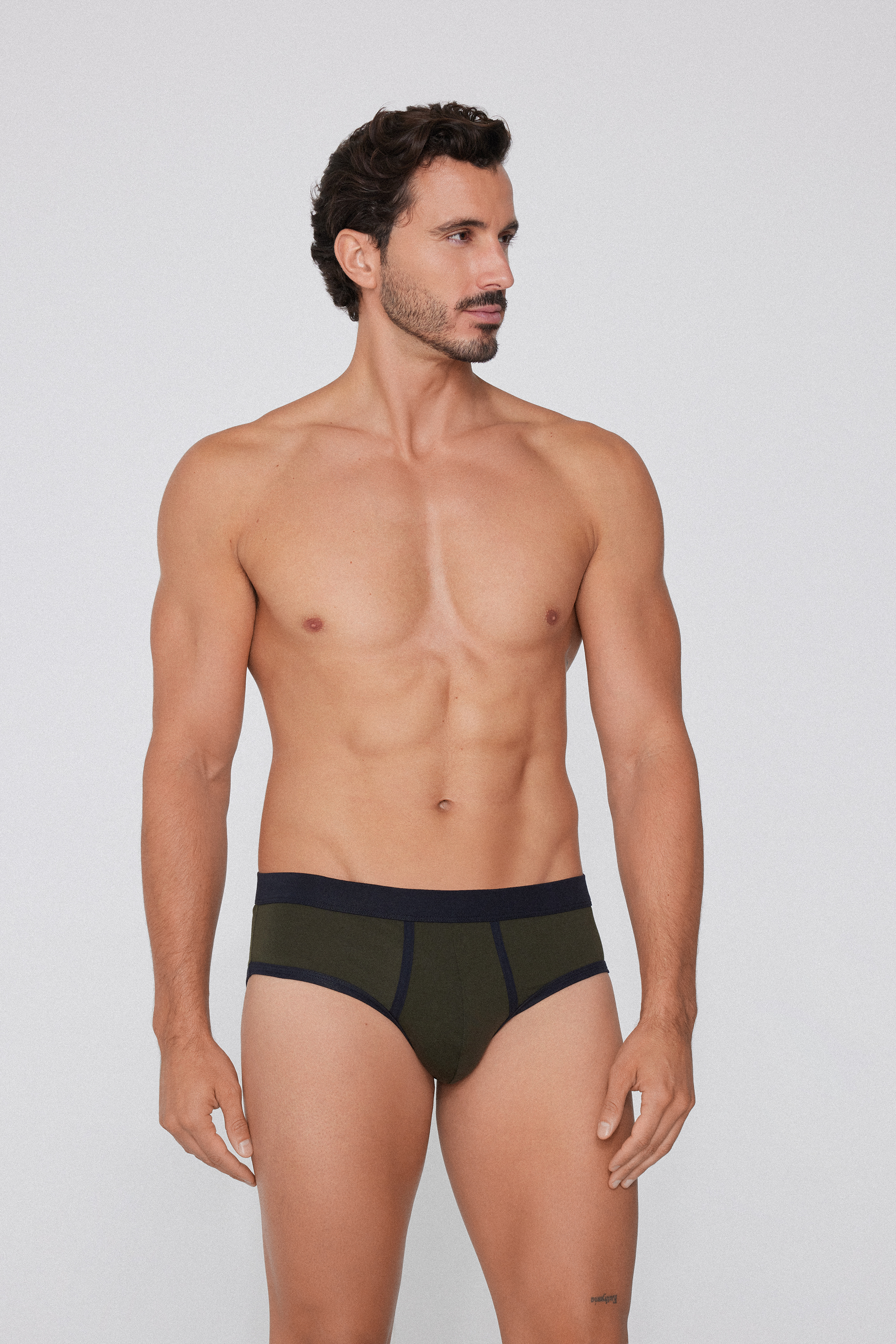 Slip din Bumbac Bicolor