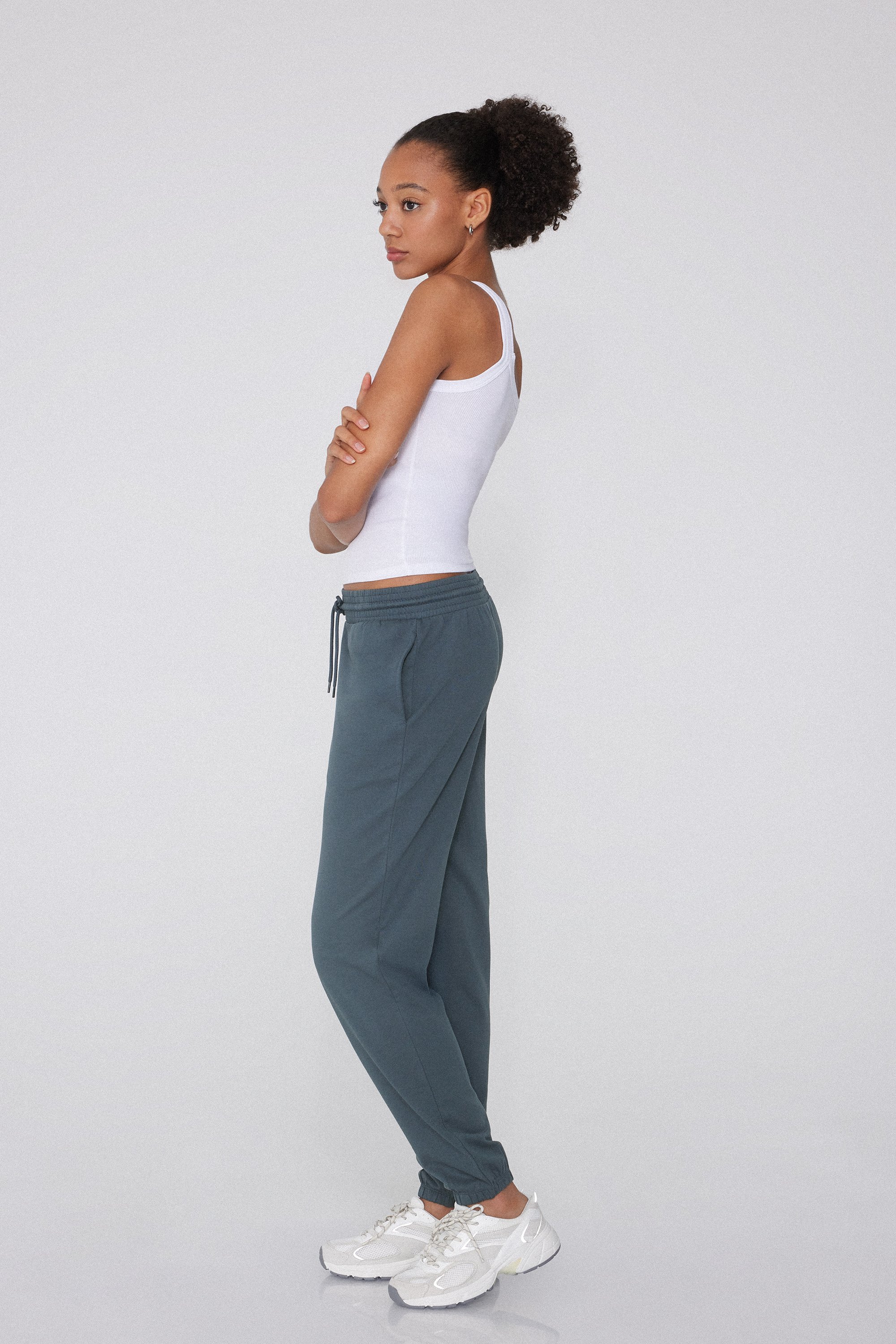 Jogginghose mit Paspeltaschen und Tunnelzug