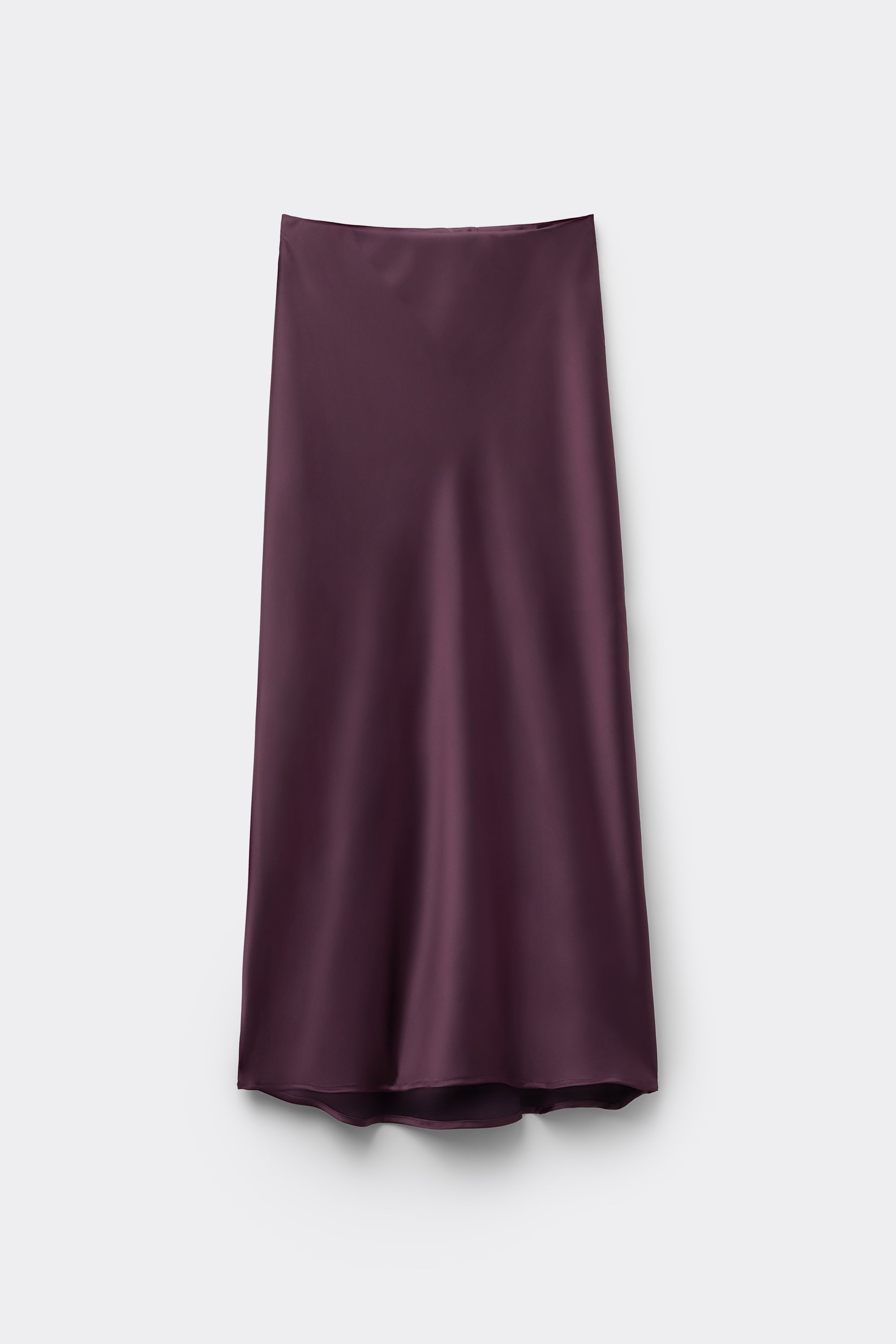 Satin Midi Skirt