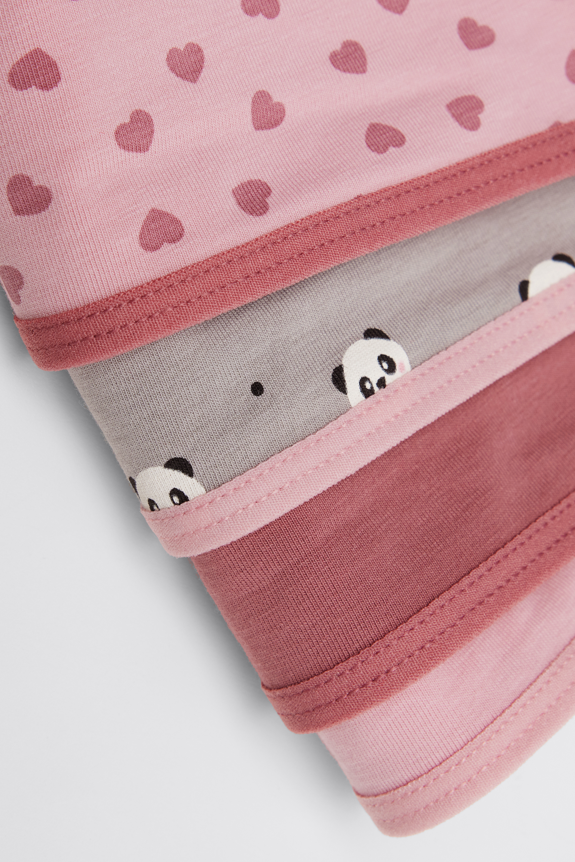 4 Pairs of Girls&rsquo; Printed Cotton Shorts