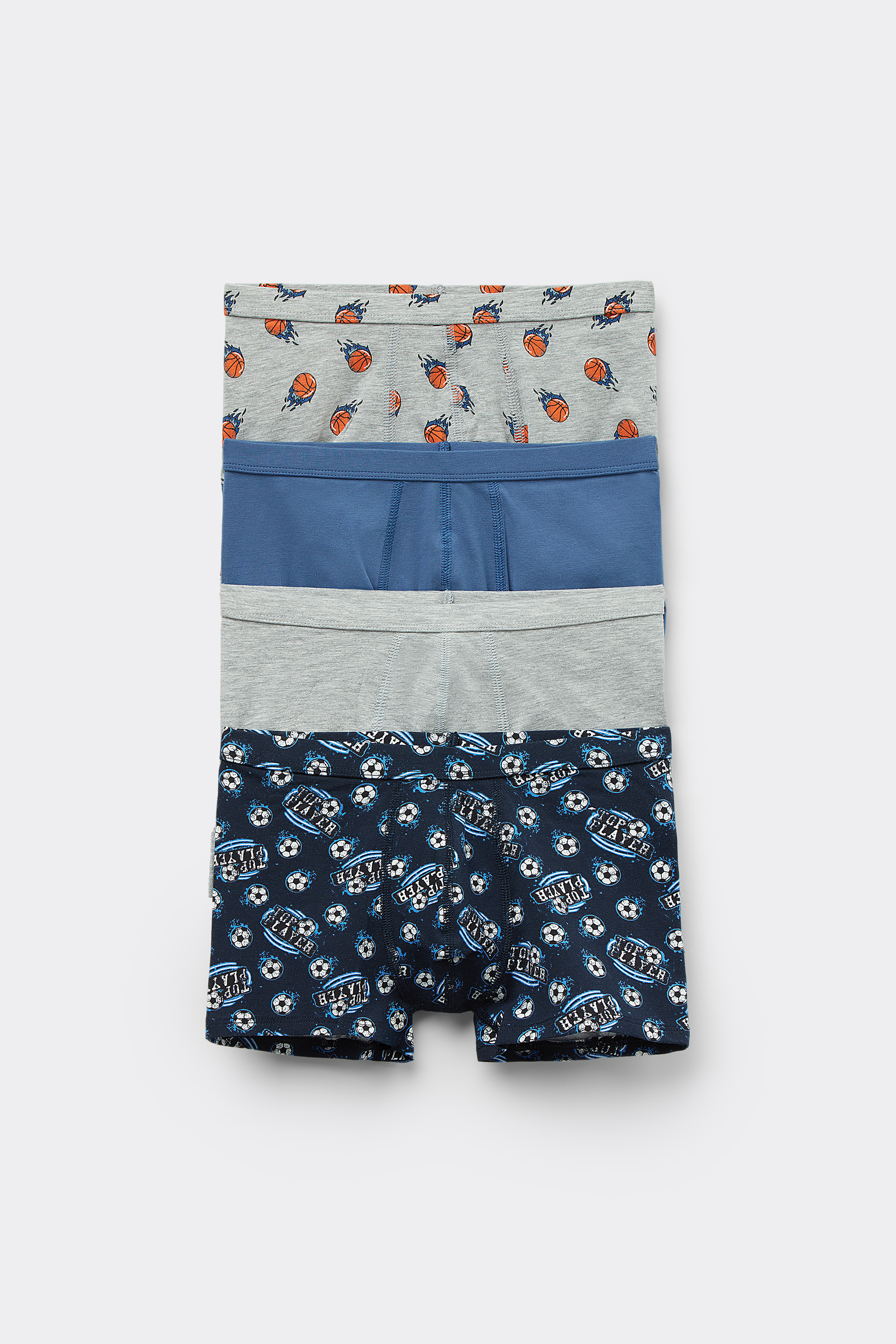 4 Parells B&ograve;xers Nen de Cot&oacute; Estampat