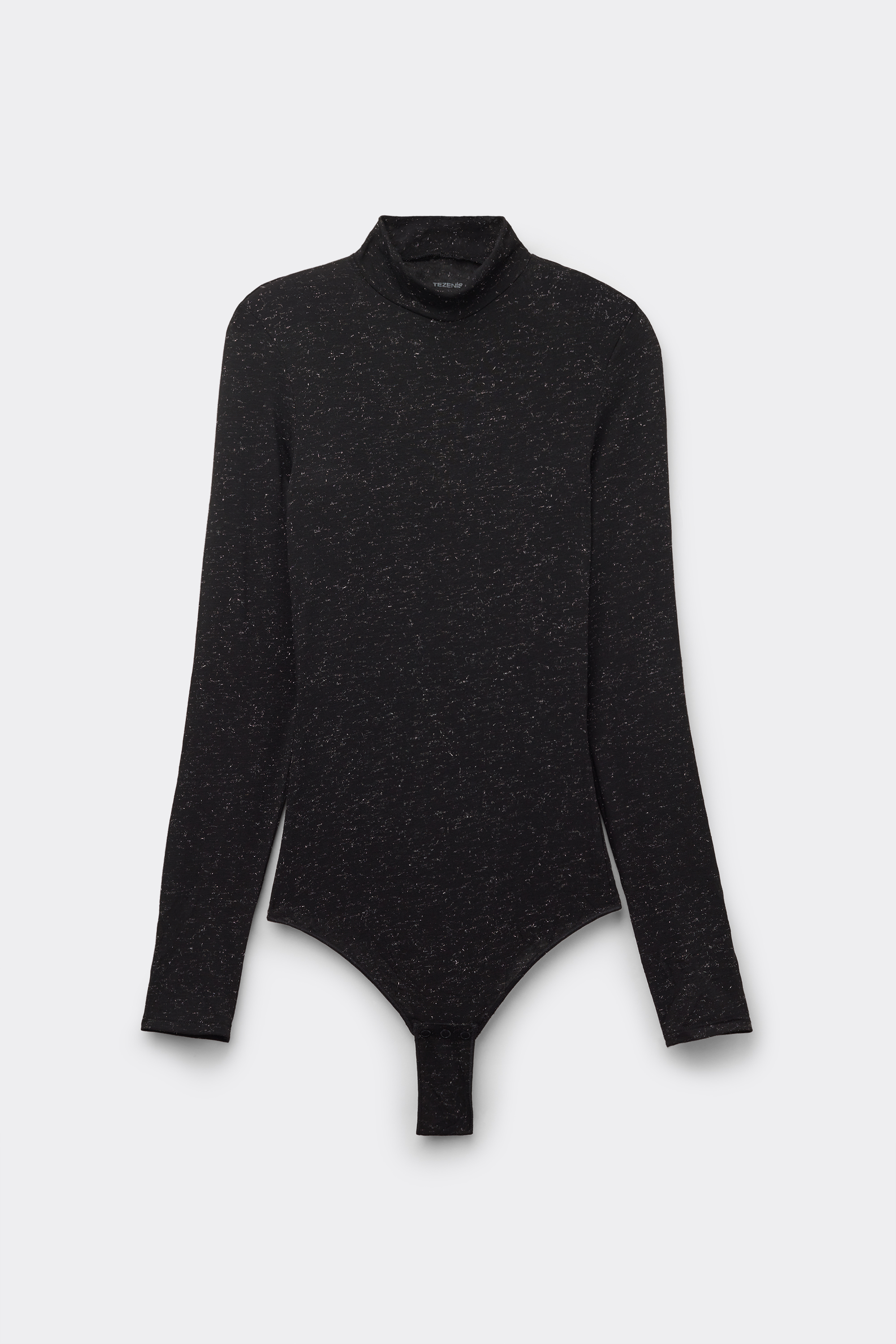 Body Manches Longues en Laine M&eacute;rinos Lam&eacute;e et Viscose