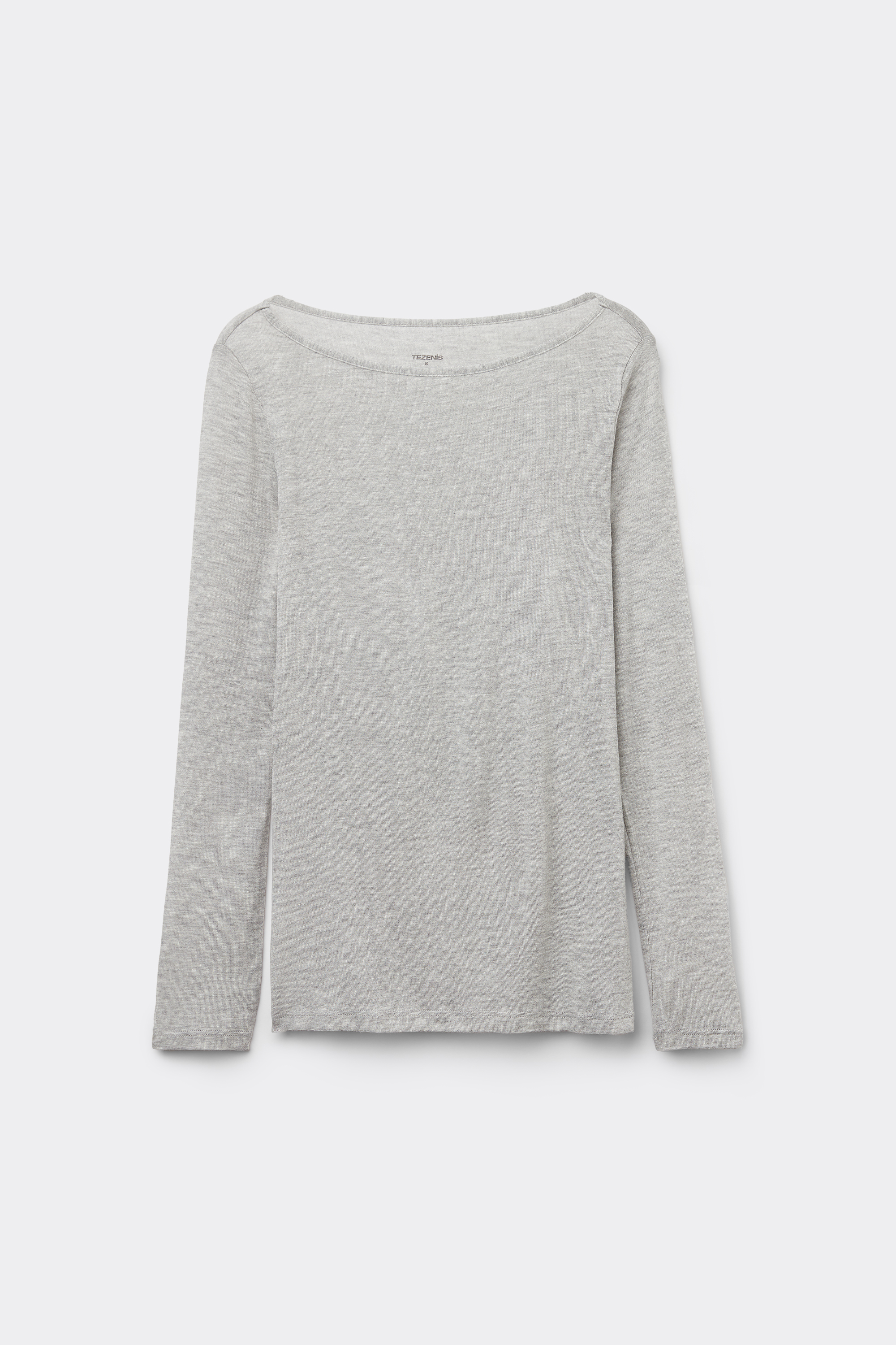 Haut Ultra-l&eacute;ger Col Bateau Viscose Laine M&eacute;rinos