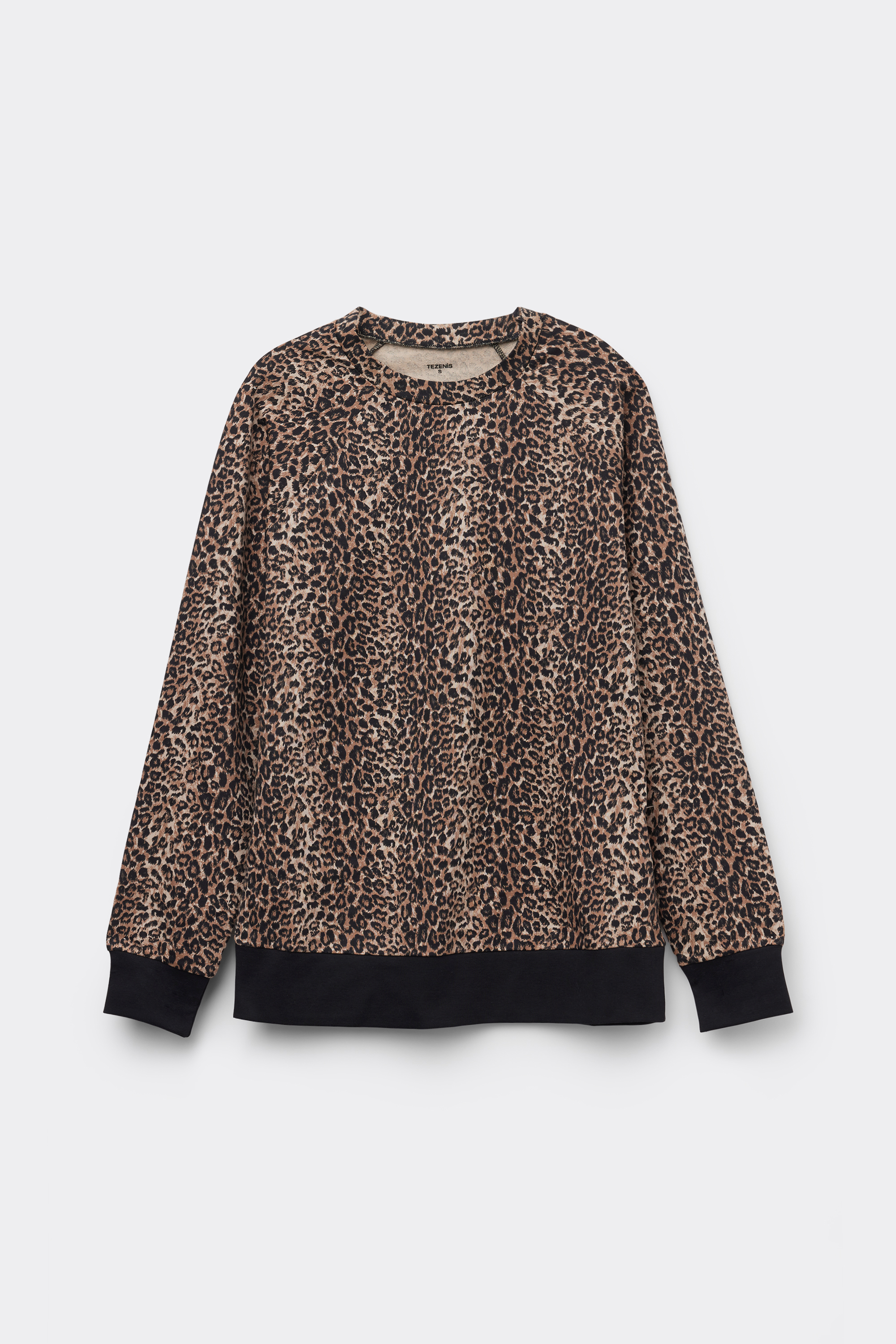 Long Sleeve Printed Crew Neck Sweater