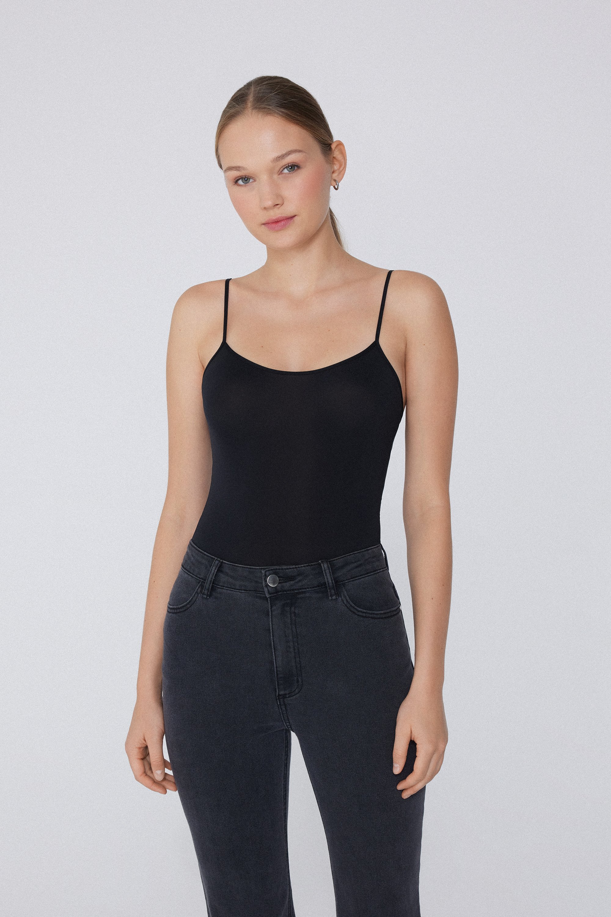 Microfibre Body with Thin Shoulder Straps